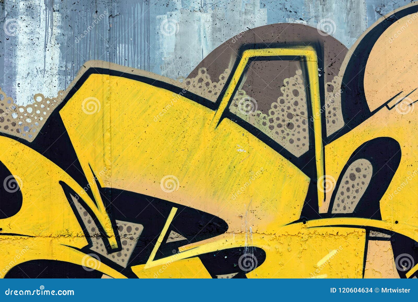 Colorful Spray Painted Graffiti on Wall. Contemporary Street Culture ...