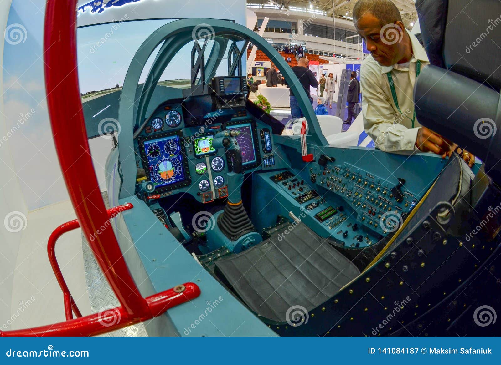 MILEX International Exhibition of Arms and Military Equipment: the Cockpit  of the Modernized Su-25 Editorial Photography - Image of materiel,  interior: 141084187