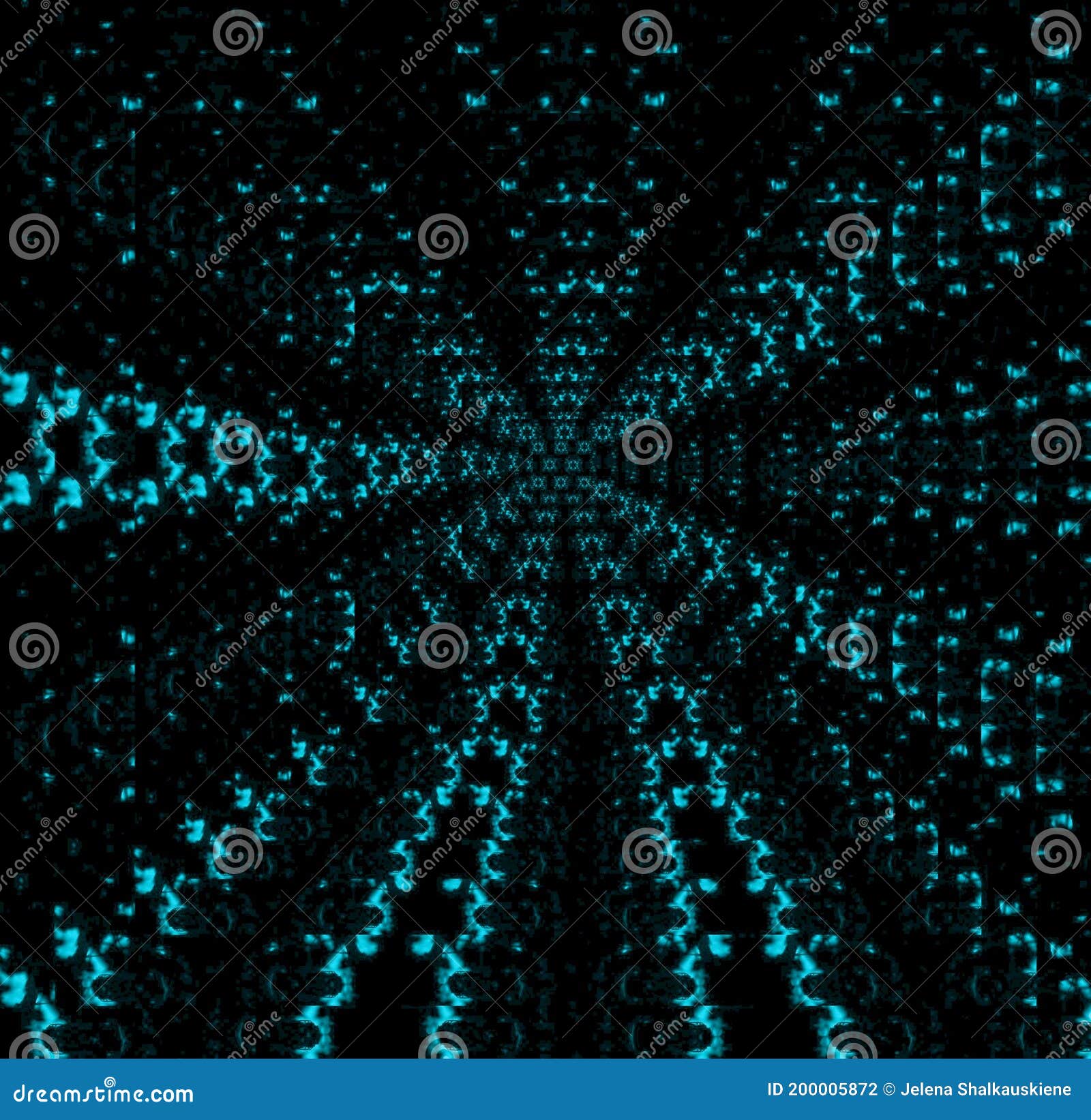 mint color pattern on black background