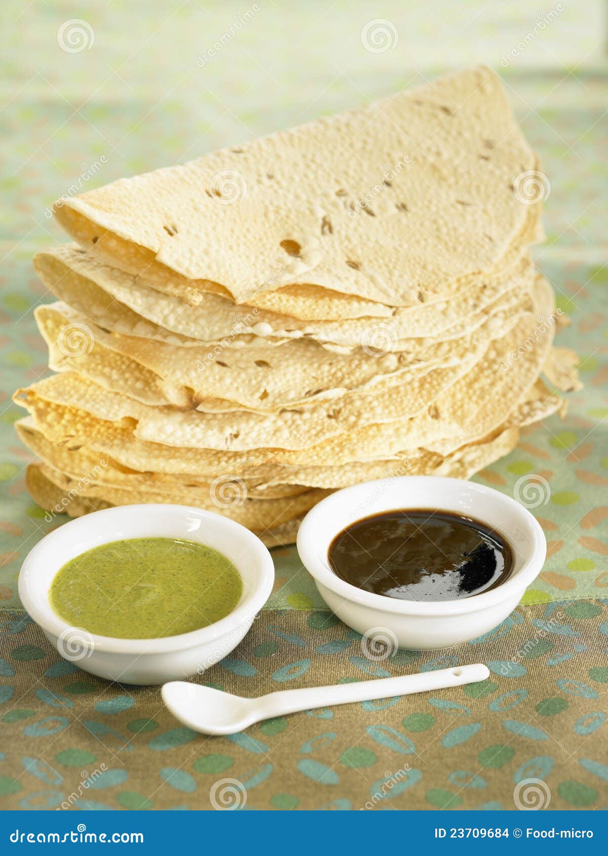 Mintcoriander and Pepperlemonmango Chutney Stock Photo Image of