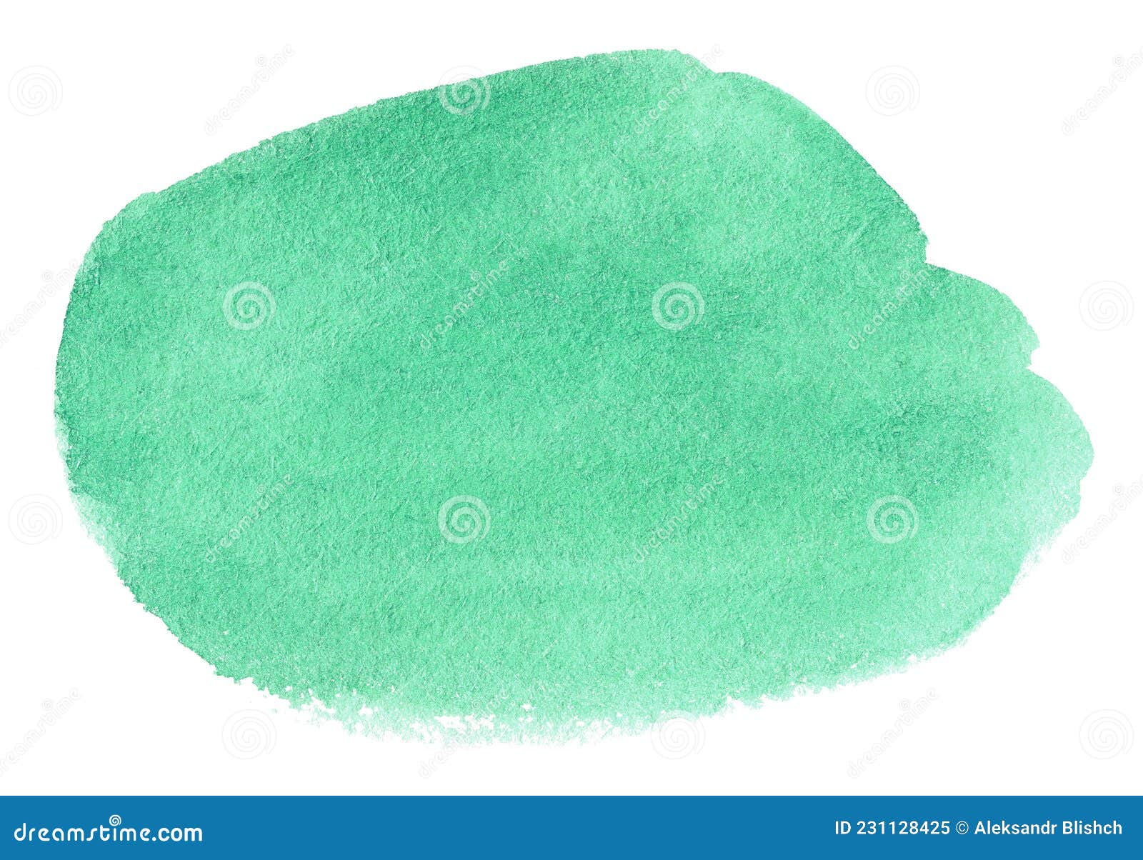 Mint Green Watercolor Clip Art Hand Paint On White Background Artistic