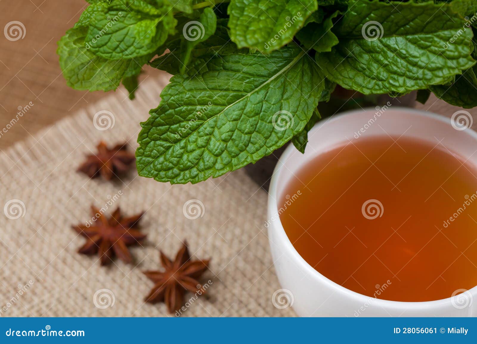 Mint herbal tea stock image. Image of organic, leaf, natural 28056061