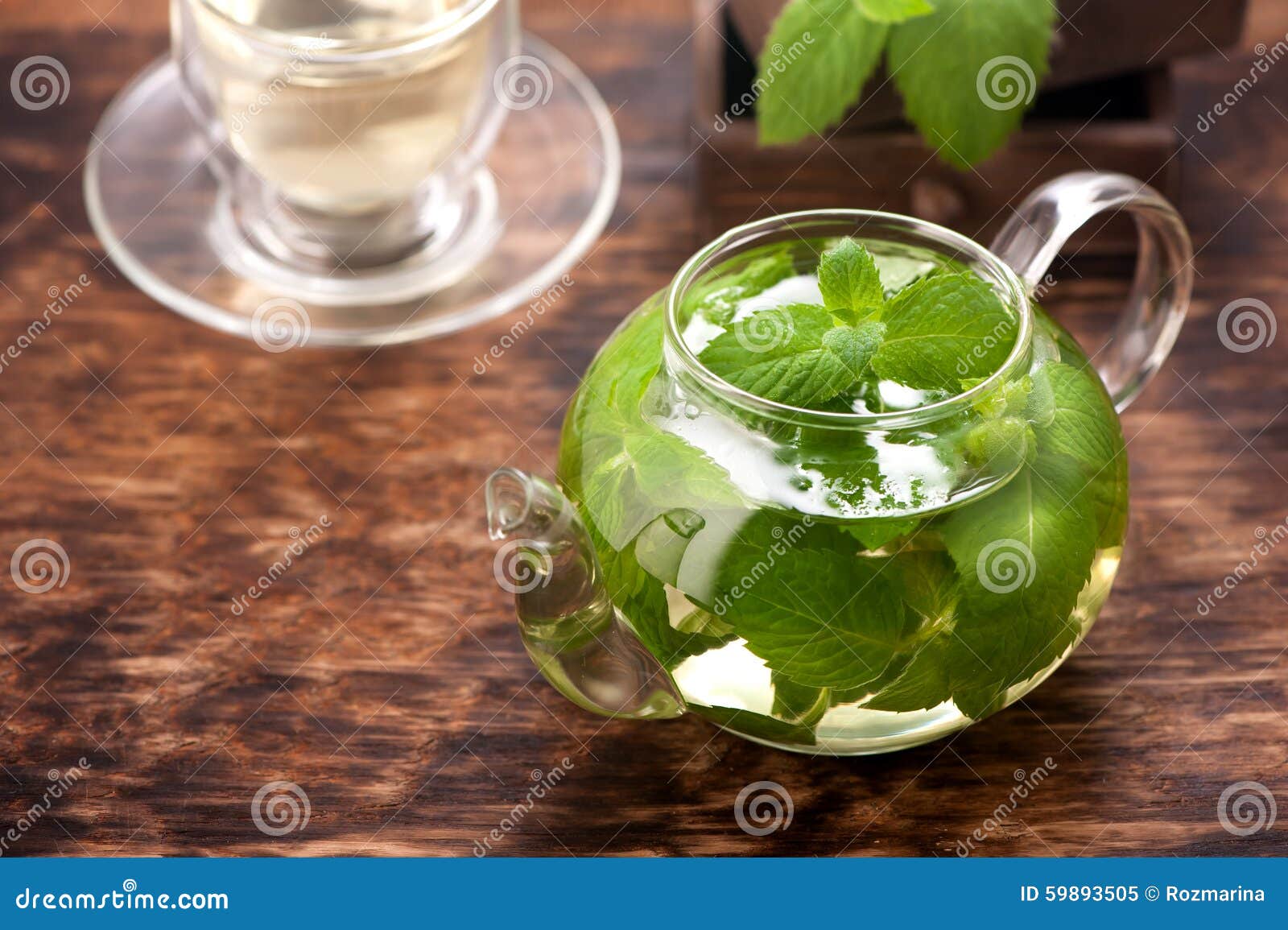 Mint herbal tea stock image. Image of medicine, mint 59893505