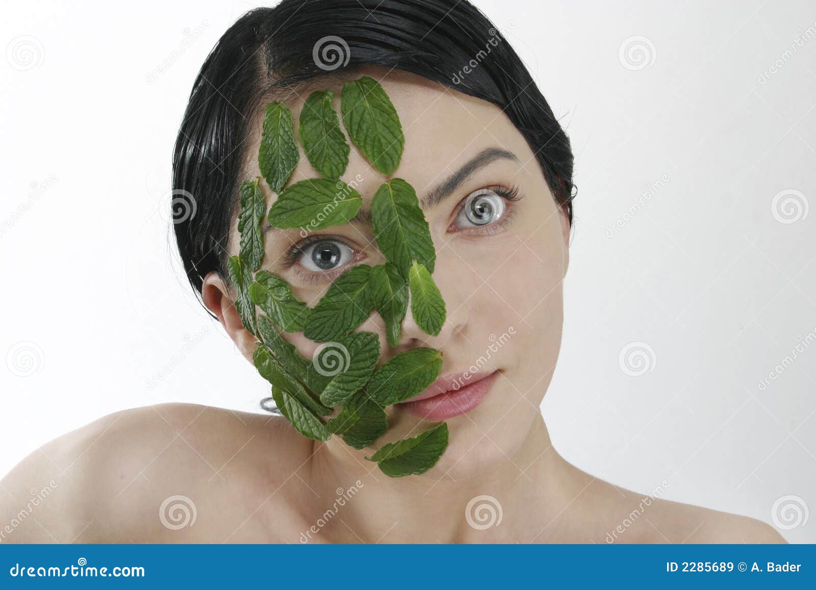Mint Mask stock image. Image of skin, green, beautiful 2285689