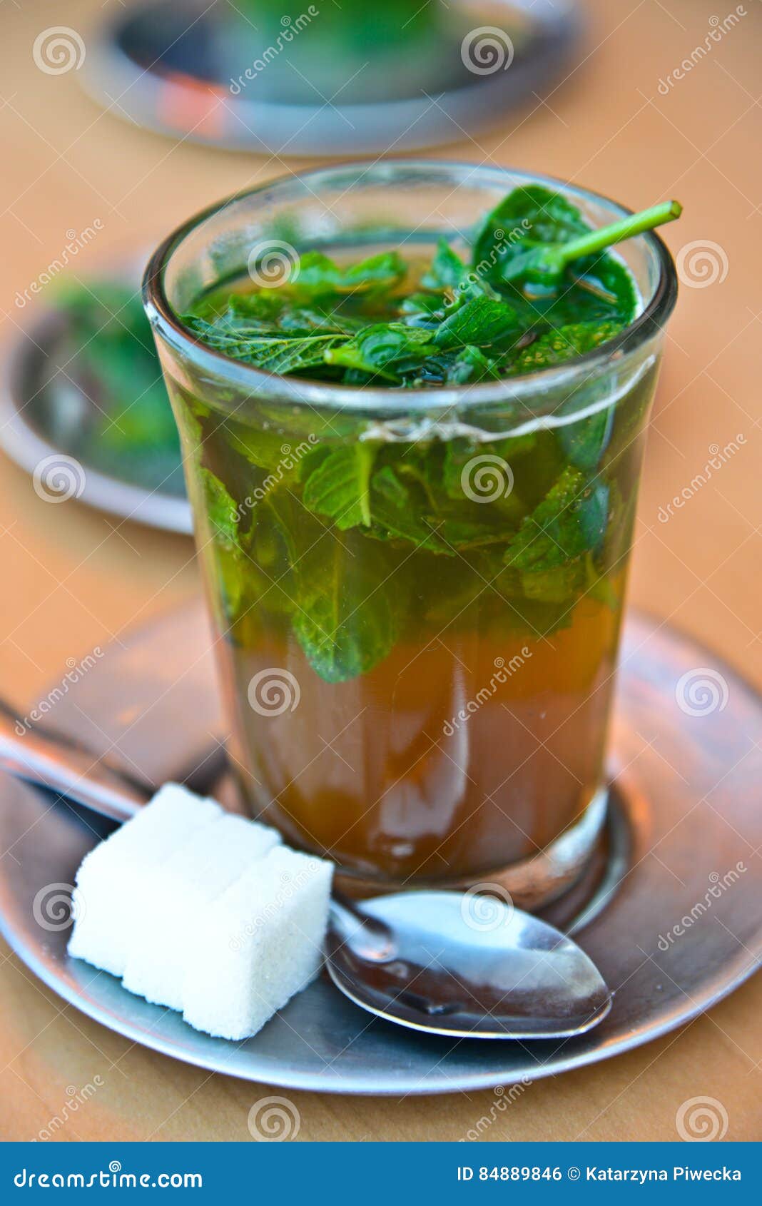 Mint tea, Marocco stock photo. Image of sugar, grass 84889846