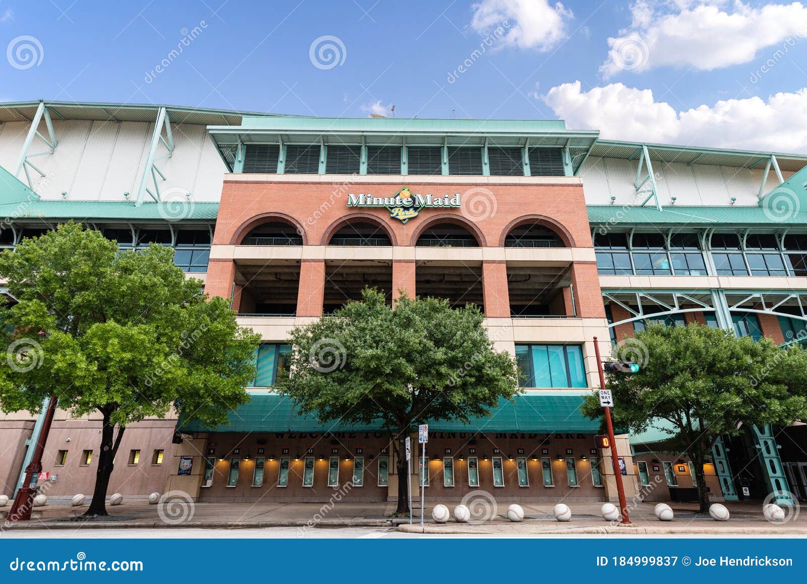 The Front of Minute Maid Stadium with Box Office Editorial Photography -  Image of arena, entrance: 184999837