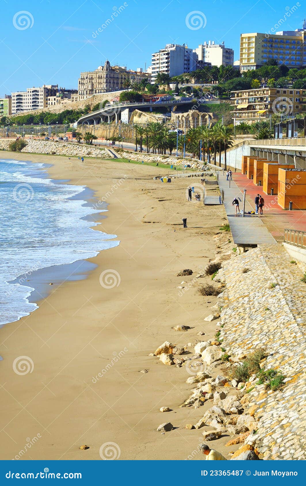 Miracle Beach in Tarragona, Spain Editorial Photography Image of