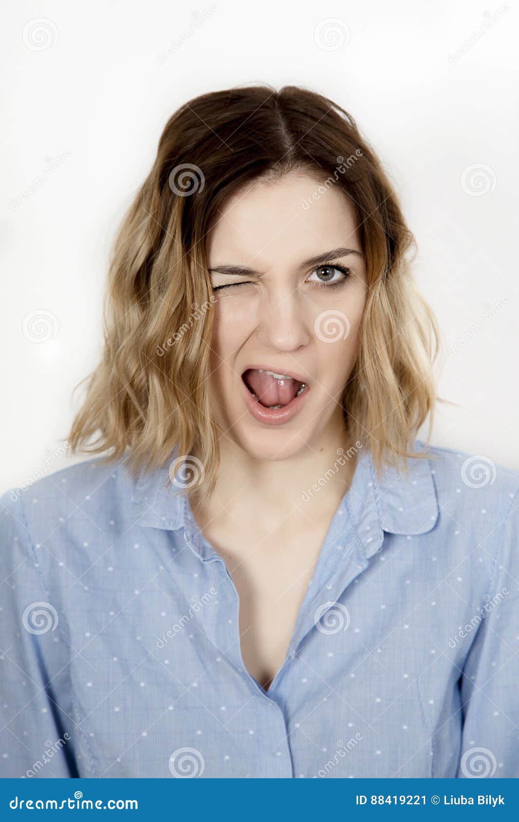 Mirada coqueta, ligón imagen de archivo. Imagen de manera 88419221