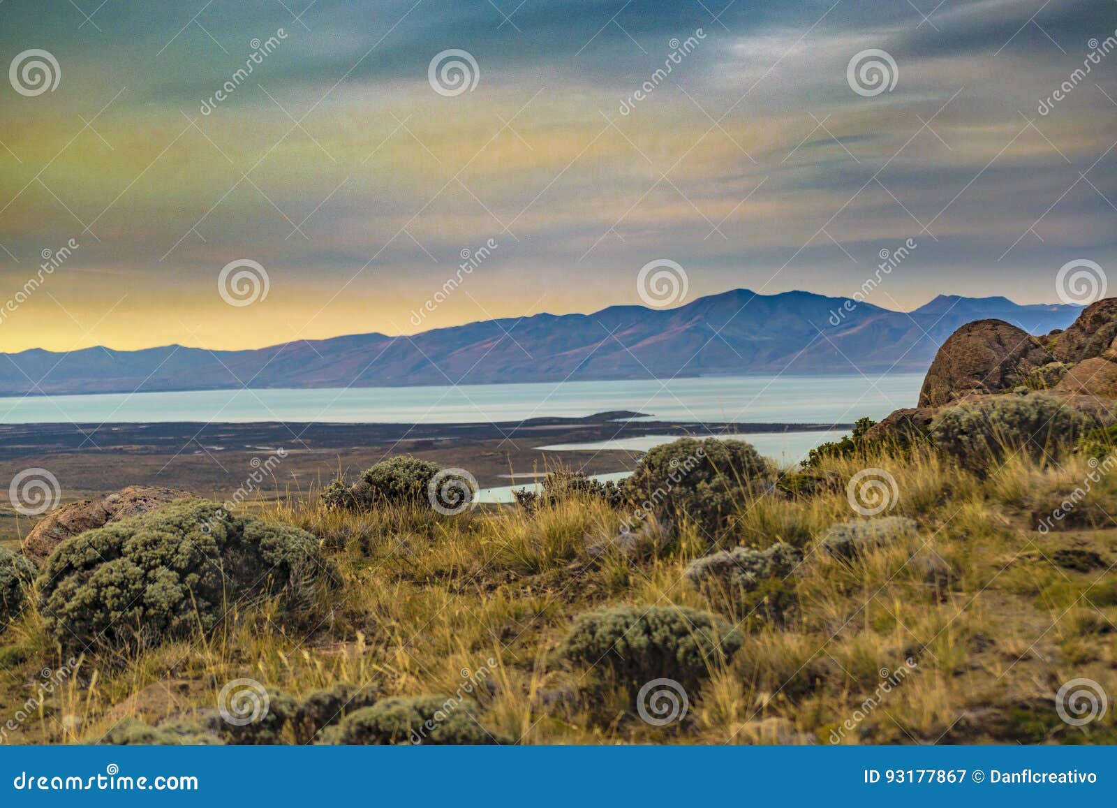 mirador de las aguilas viewpoint, patagonia, argentina