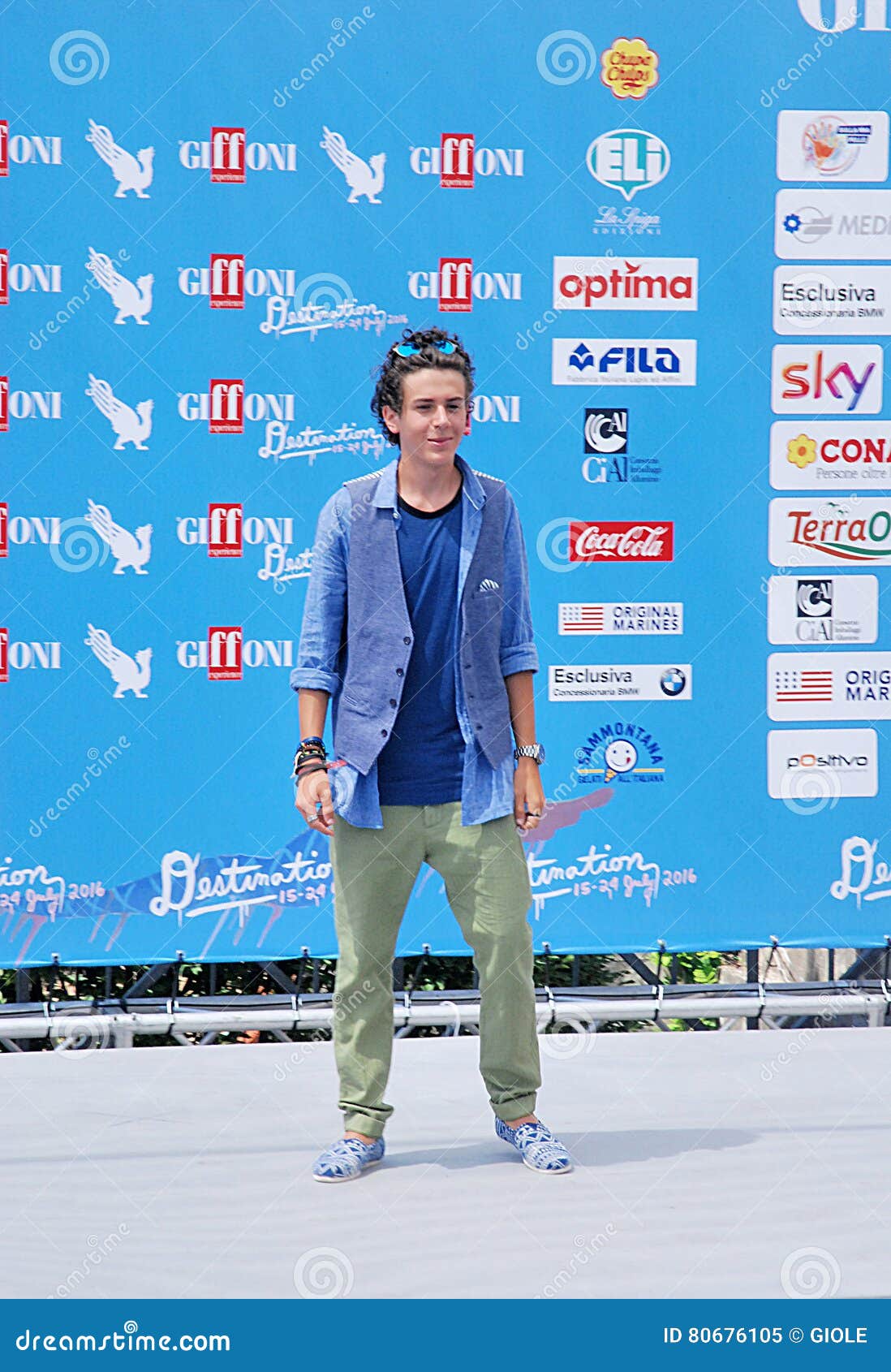 Mirko Trovato Al Giffoni Film Festival 2016 Imagen editorial - Imagen ...