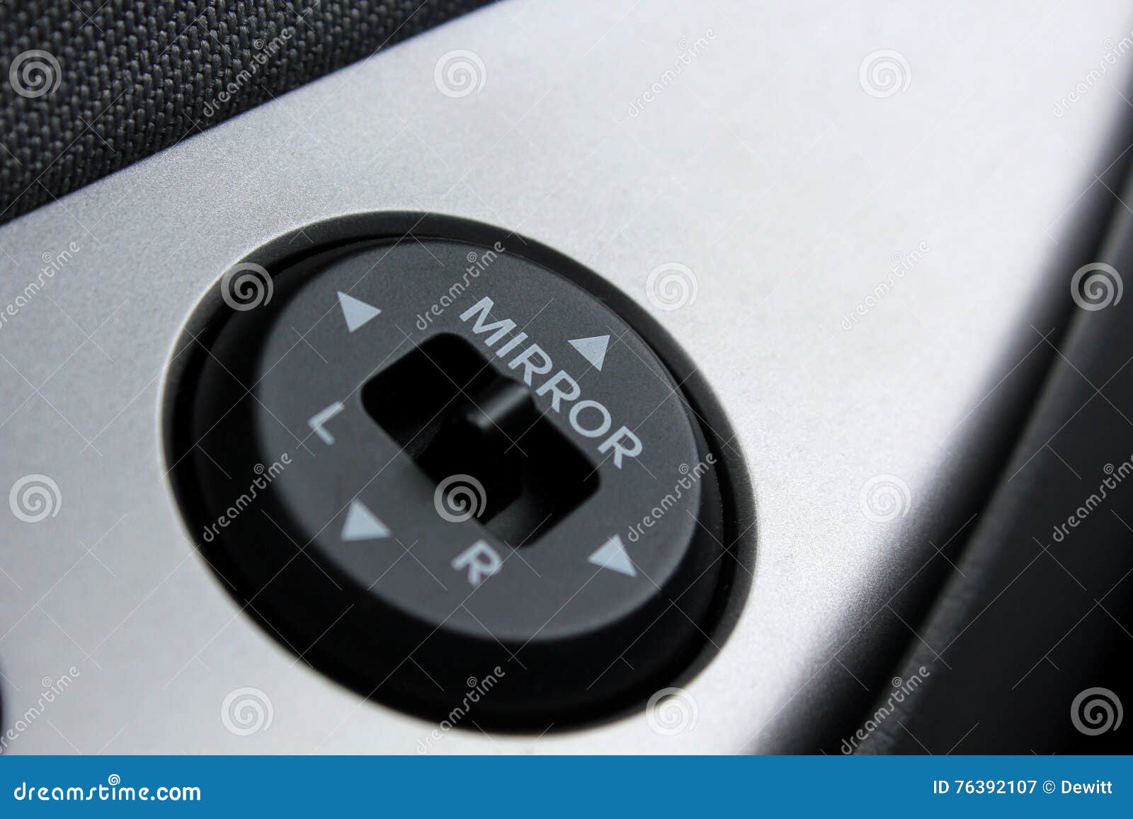 Mirror adjustment stock image. Image of automobile, white 76392107