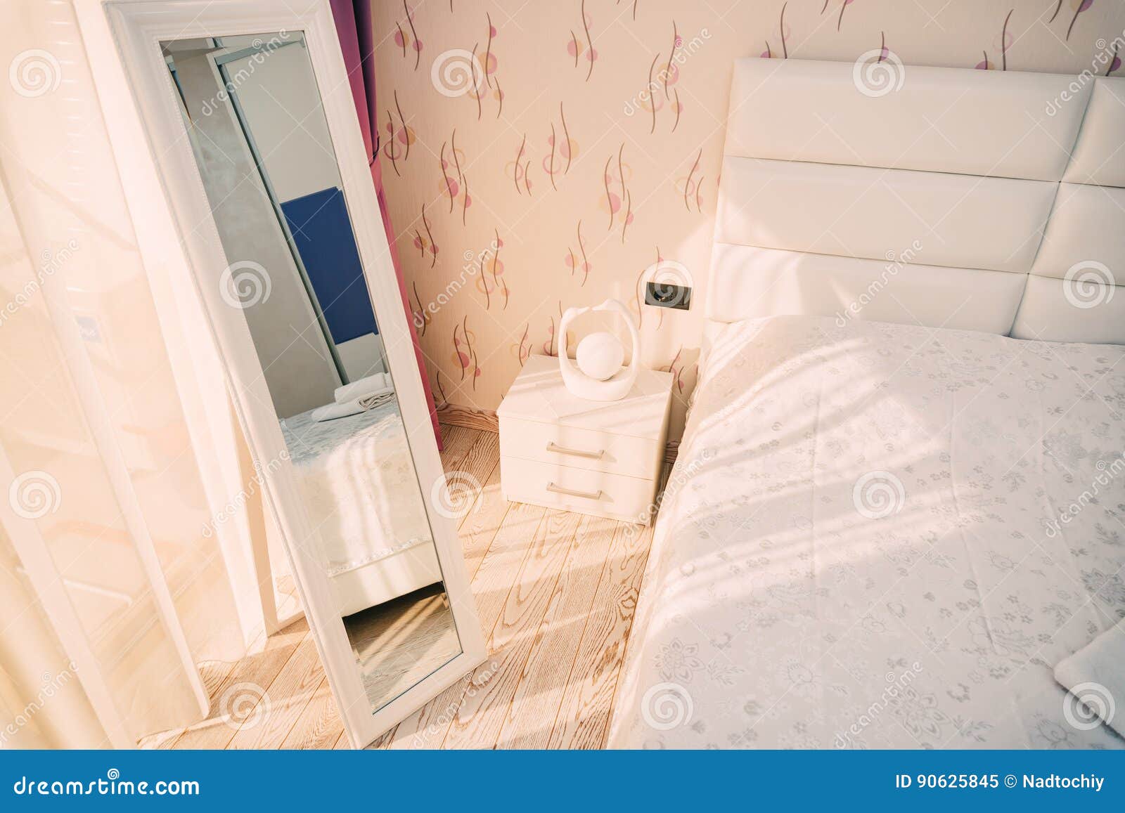 The Mirror in the Apartment. Design Interior Stock Image Image of