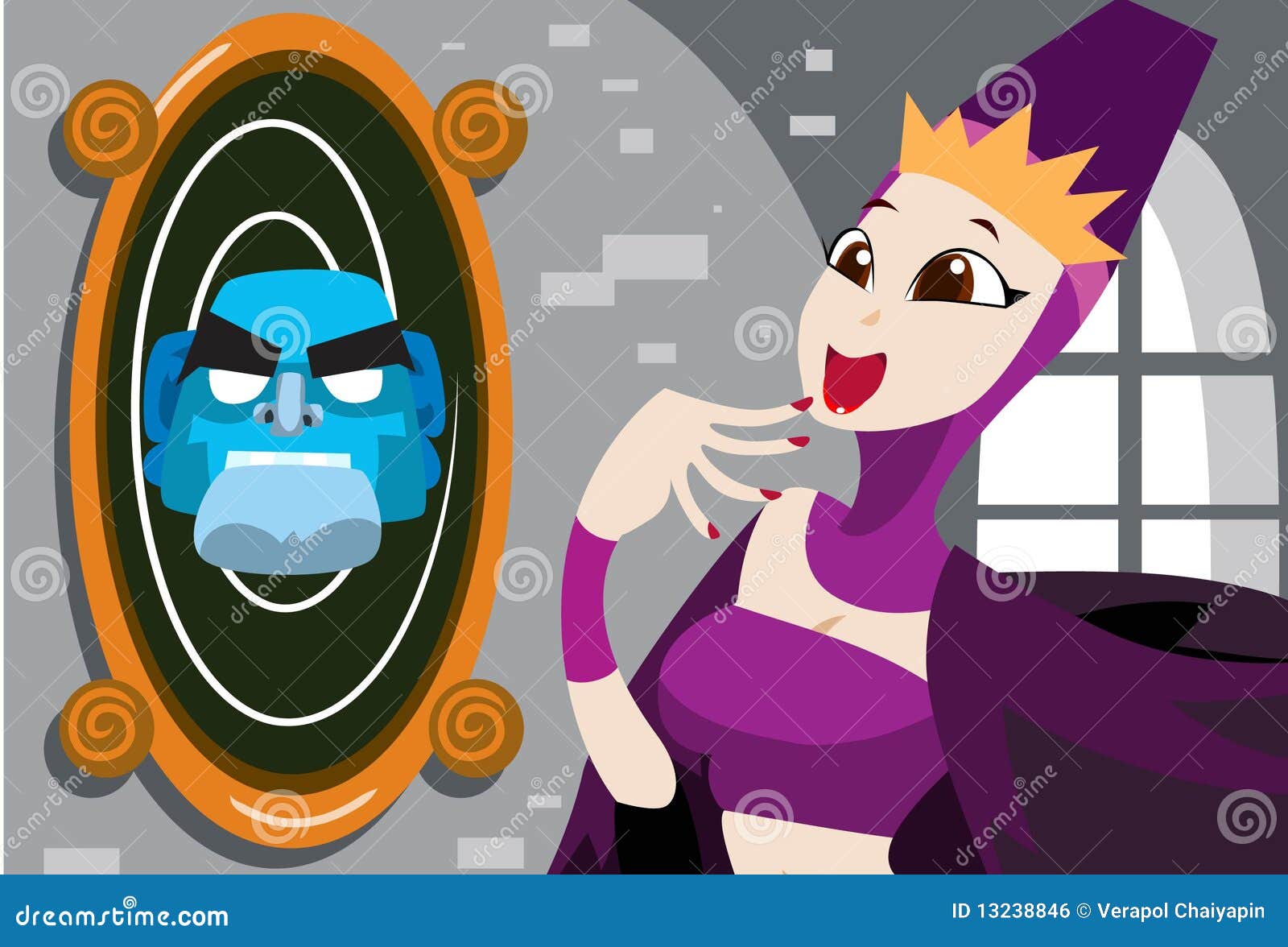 Mirror, Mirror On The Wall… Stock Illustration - Image: 13238846