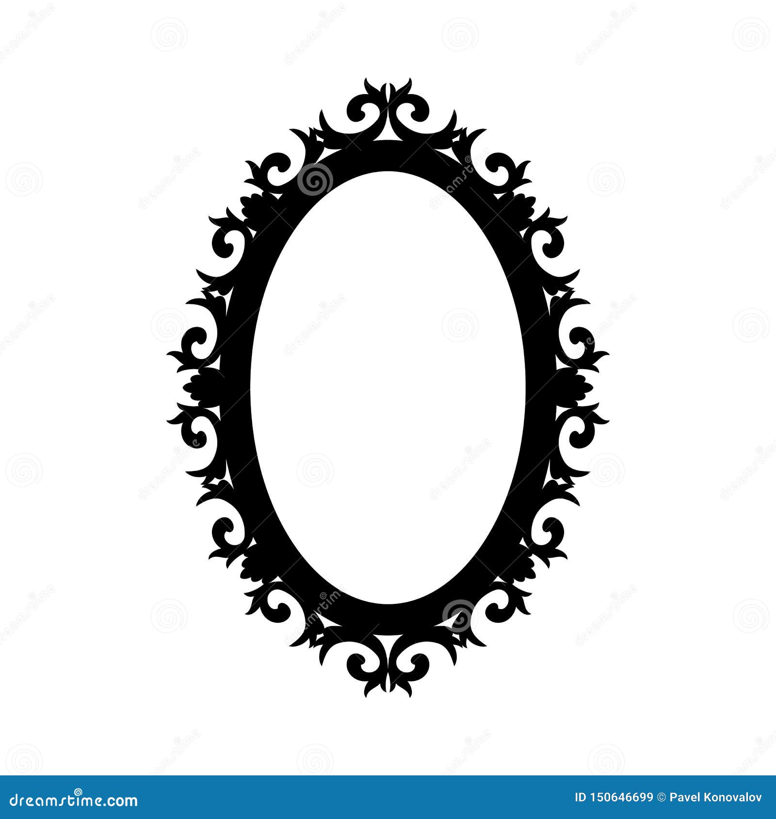 Mirror Silhouette stock vector. Illustration of background 150646699