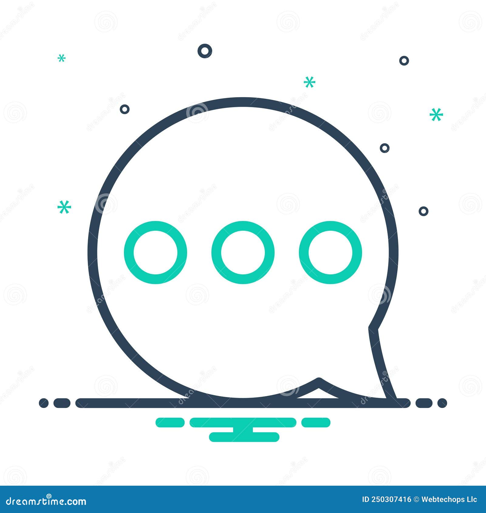 mix icon for misc, bubble and message