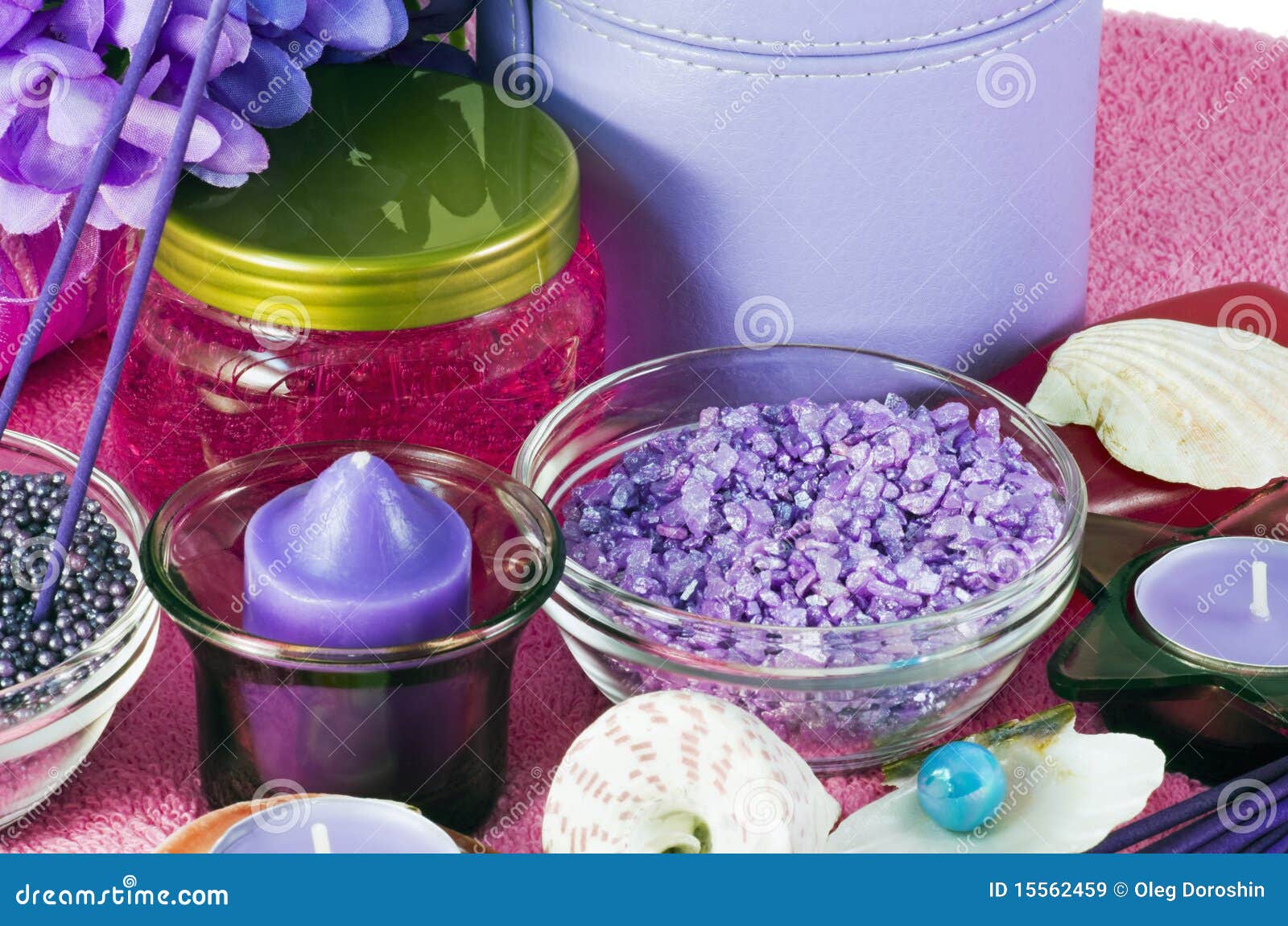 Miscellaneous Supplies for the Spa Stock Image Image of candles