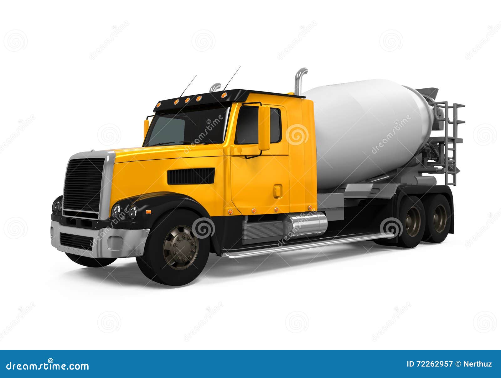 Srliya Betonmischer Spielzeug 1:32 - Drehbarer Baufahrzeug LKW Mit Simulationssand