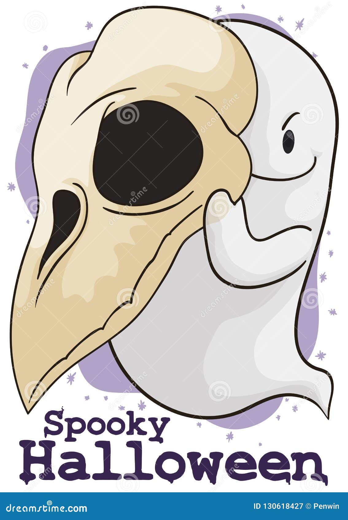 Ghost Skull Clipart Transparent Background, Cartoon Ghost Head Skull Pass,  Emoticons, Funny, Skull Illustration PNG Image For Free Download