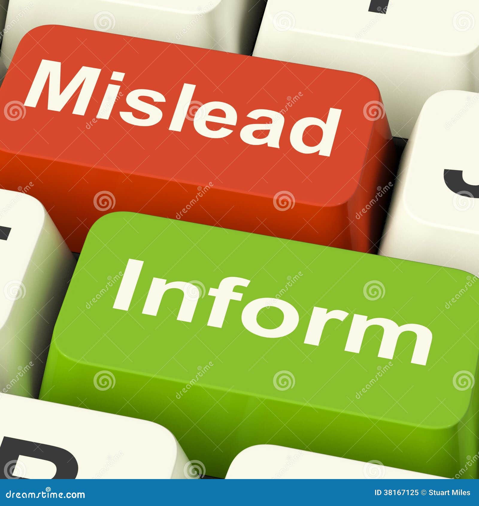 mislead inform keys shows misleading or informative advice