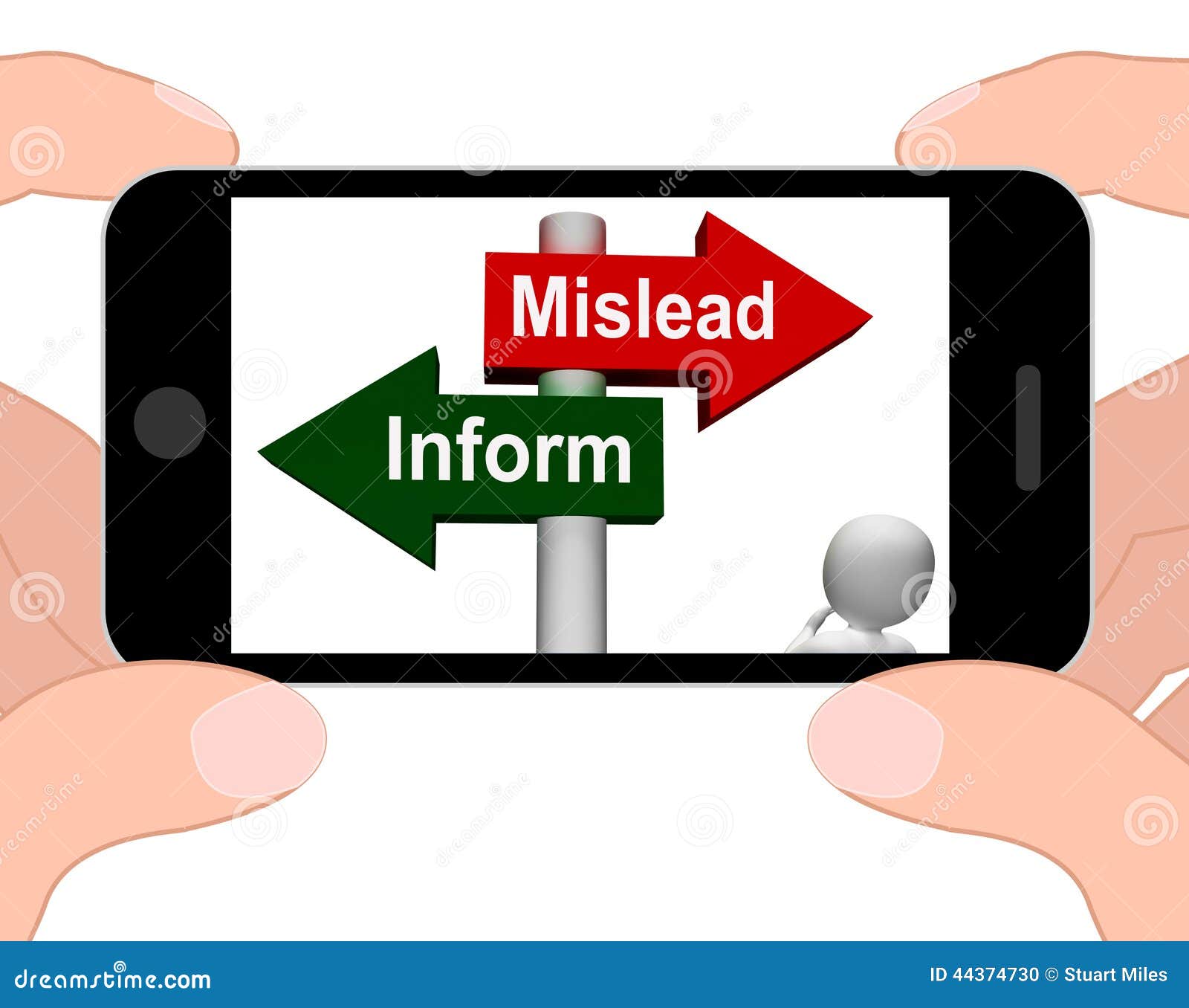 mislead inform signpost displays misleading or informative advice