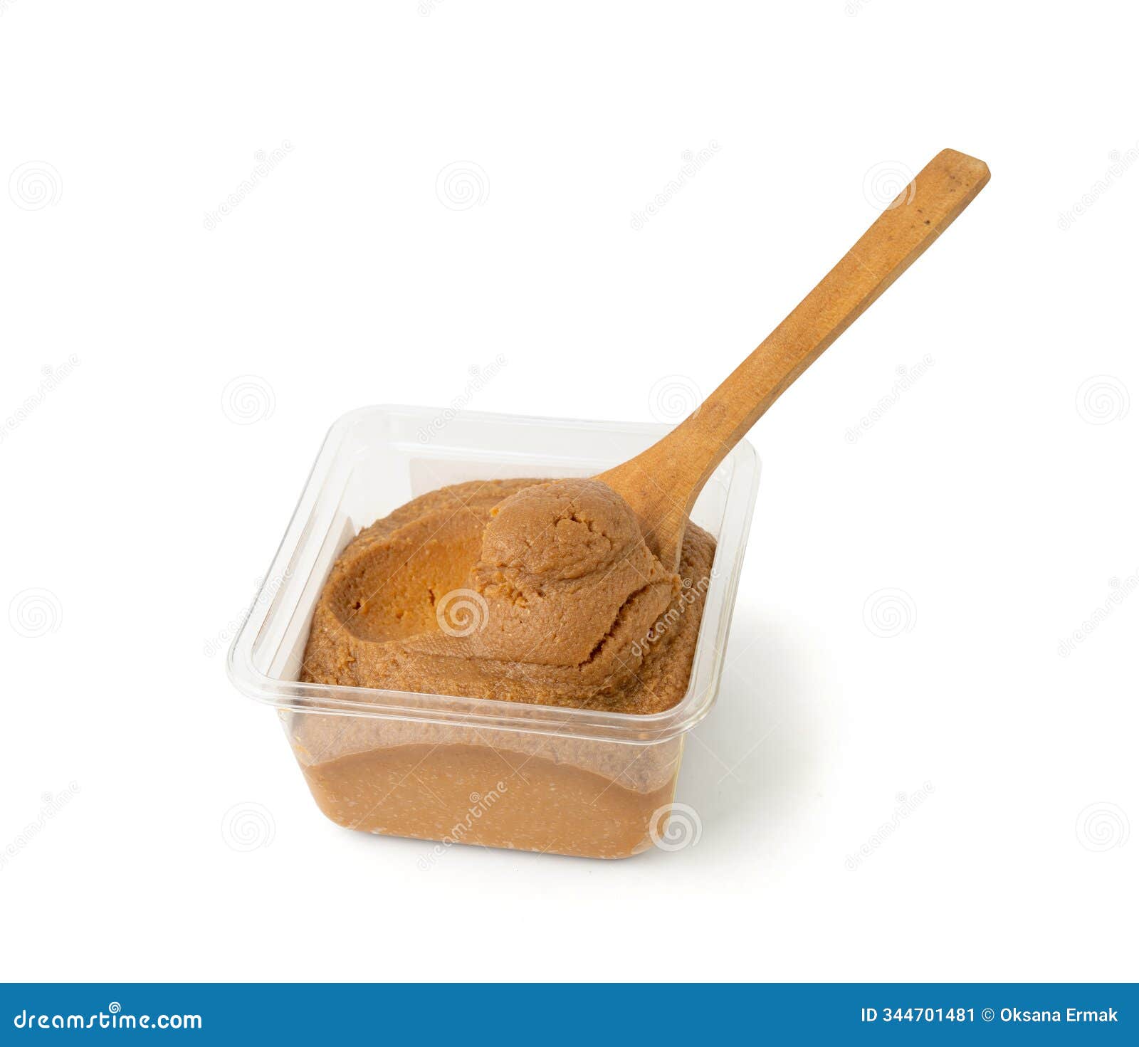 miso paste . japanese shiro miso seasoning sauce, fermented soybean spread, brown soy cream