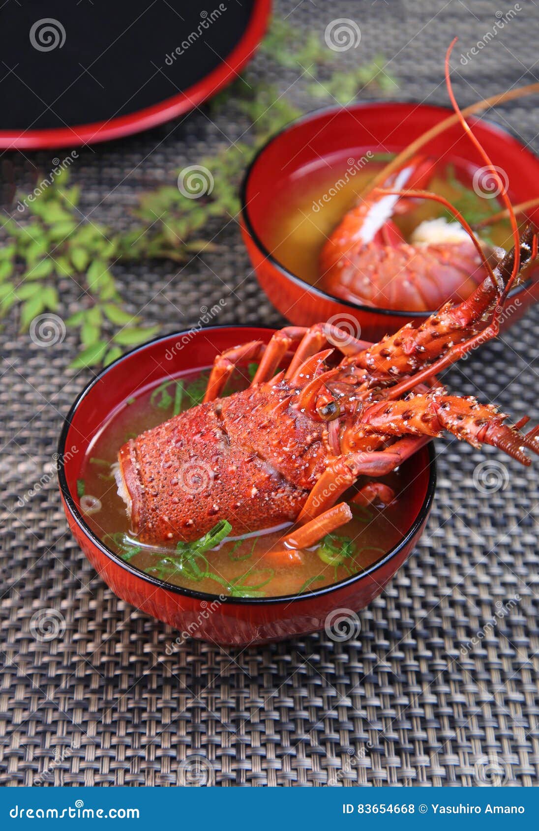 Miso soup of the lobster stock photo. Image of fresh 83654668