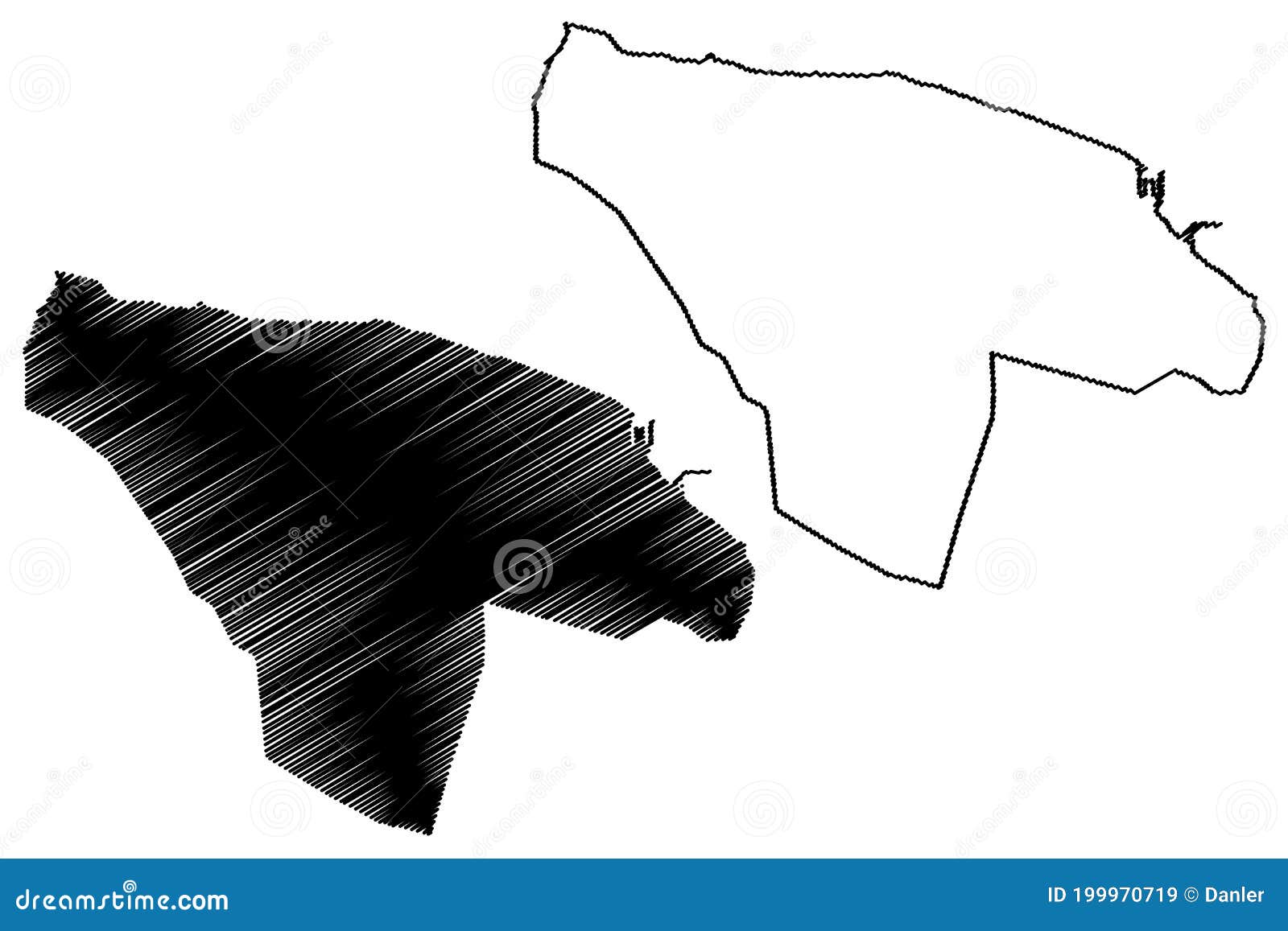 misrata city state of libya, tripolitania region map  , scribble sketch city of misurata or misratah map