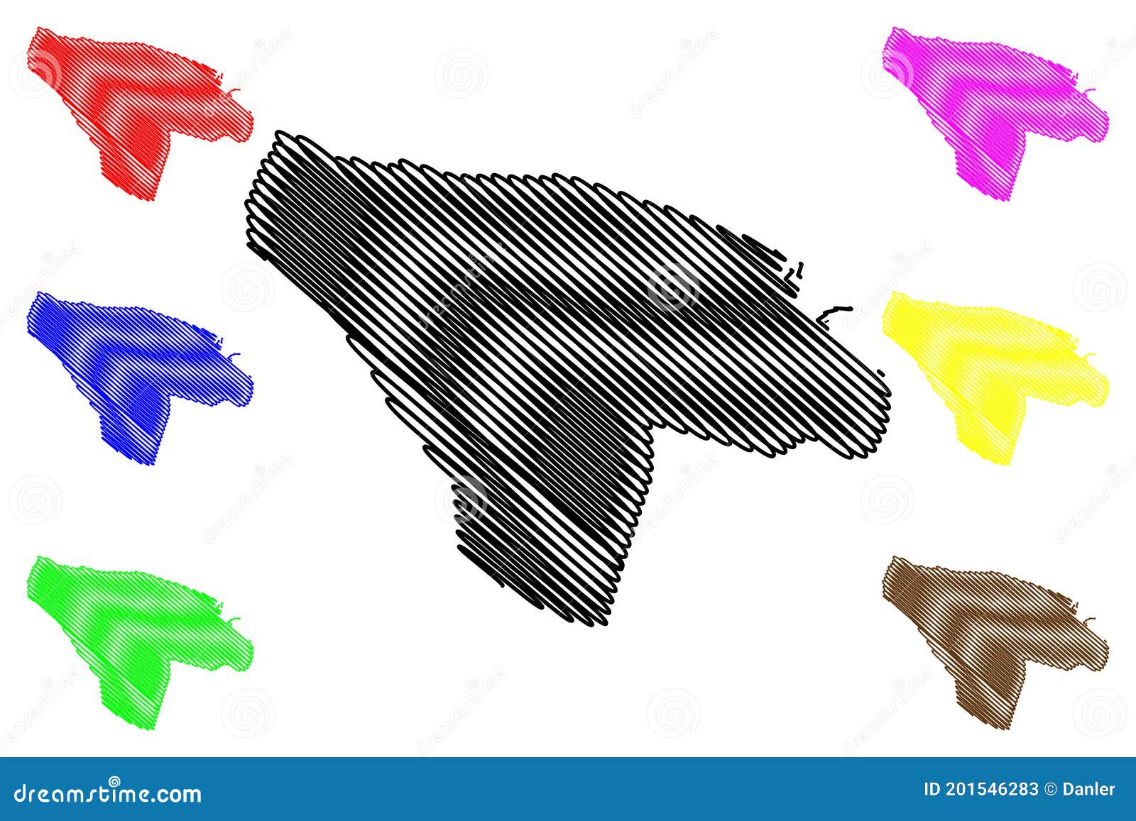 misrata city state of libya, tripolitania region map  , scribble sketch city of misurata or misratah map
