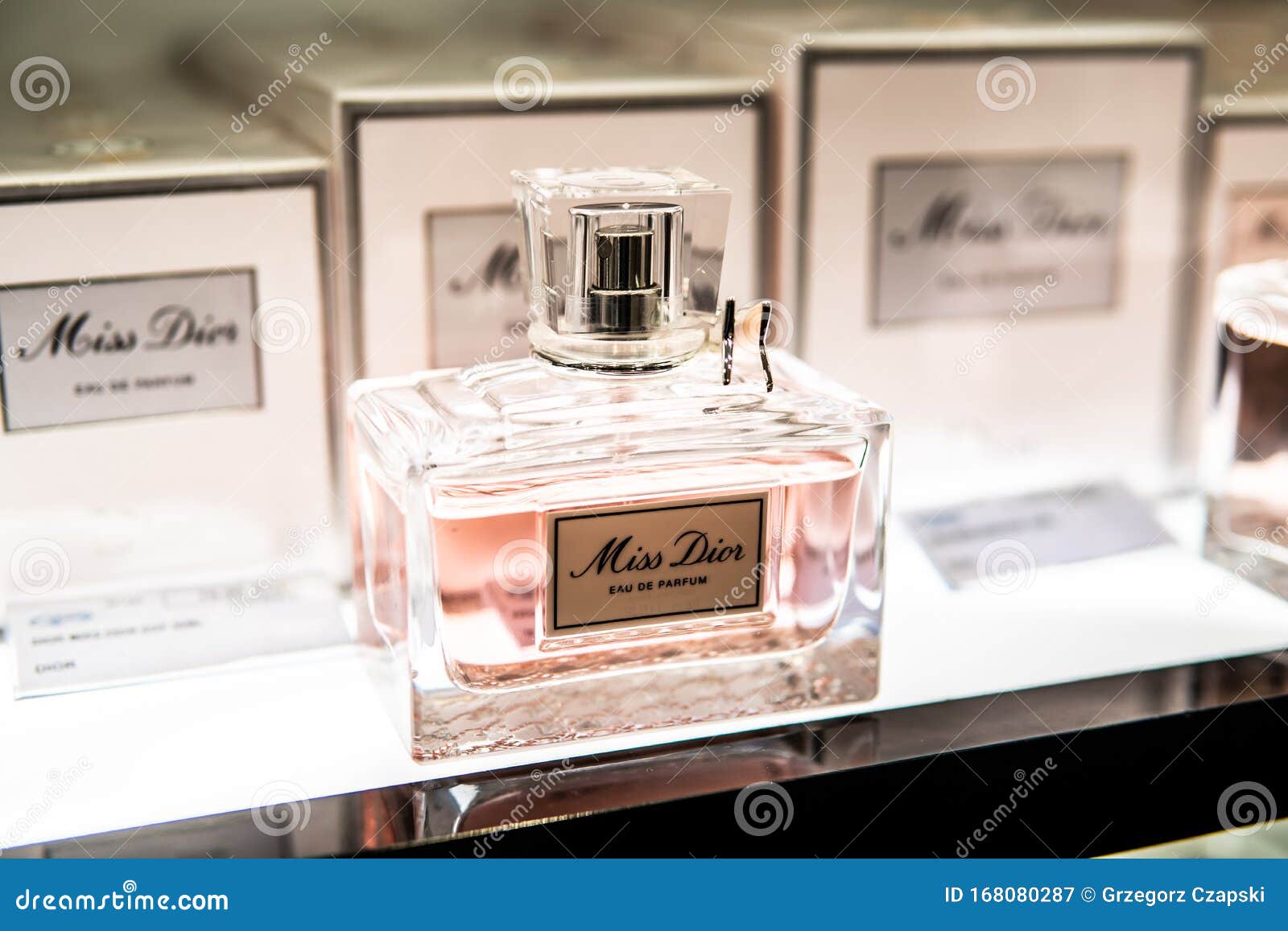 Miss Dior Perfume On The Shop Display 