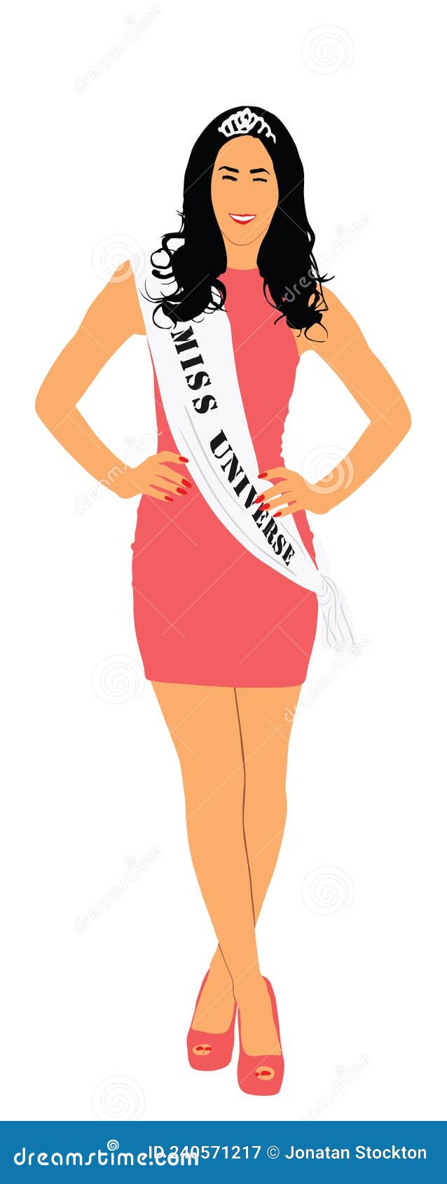 Miss Ribbon Crown Stock Illustrations – 43 Miss Ribbon Crown Stock