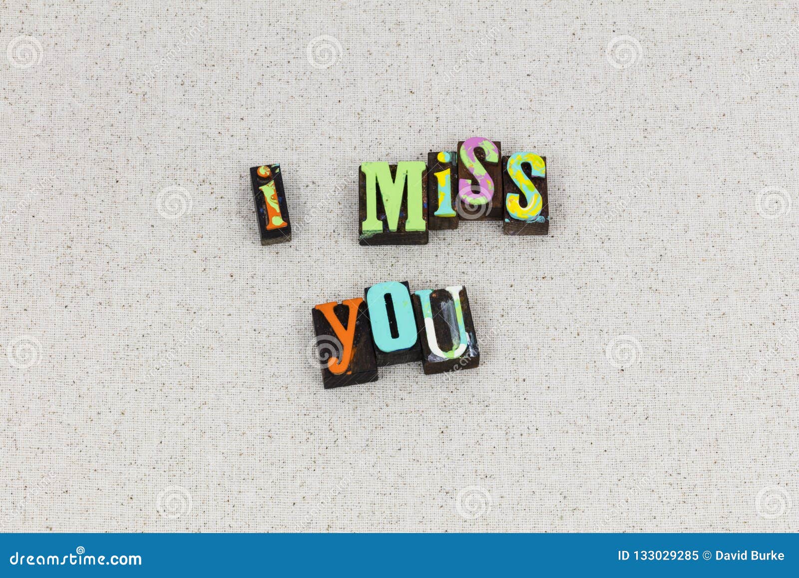 Miss You Love Romance Relationship Stock Image Image Of Letters Print