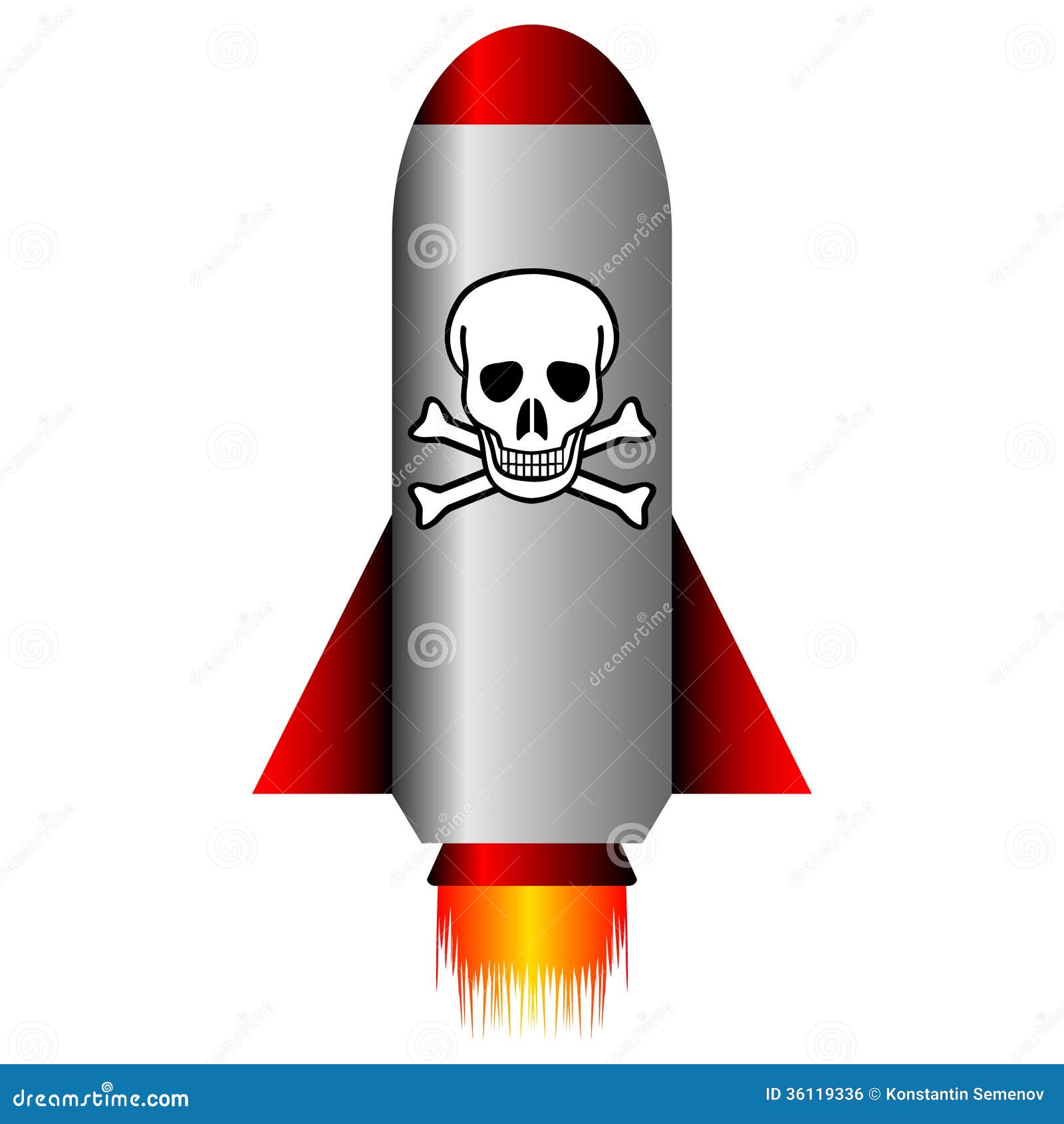 Missile with a Chemical Weapon Stock Vector - Illustration of pictogram,  roger: 36119336, image size:1600x1690