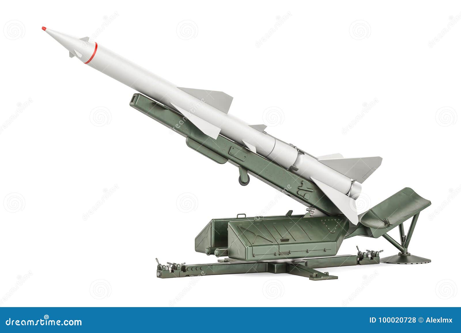 missile defence system, 3d rendering