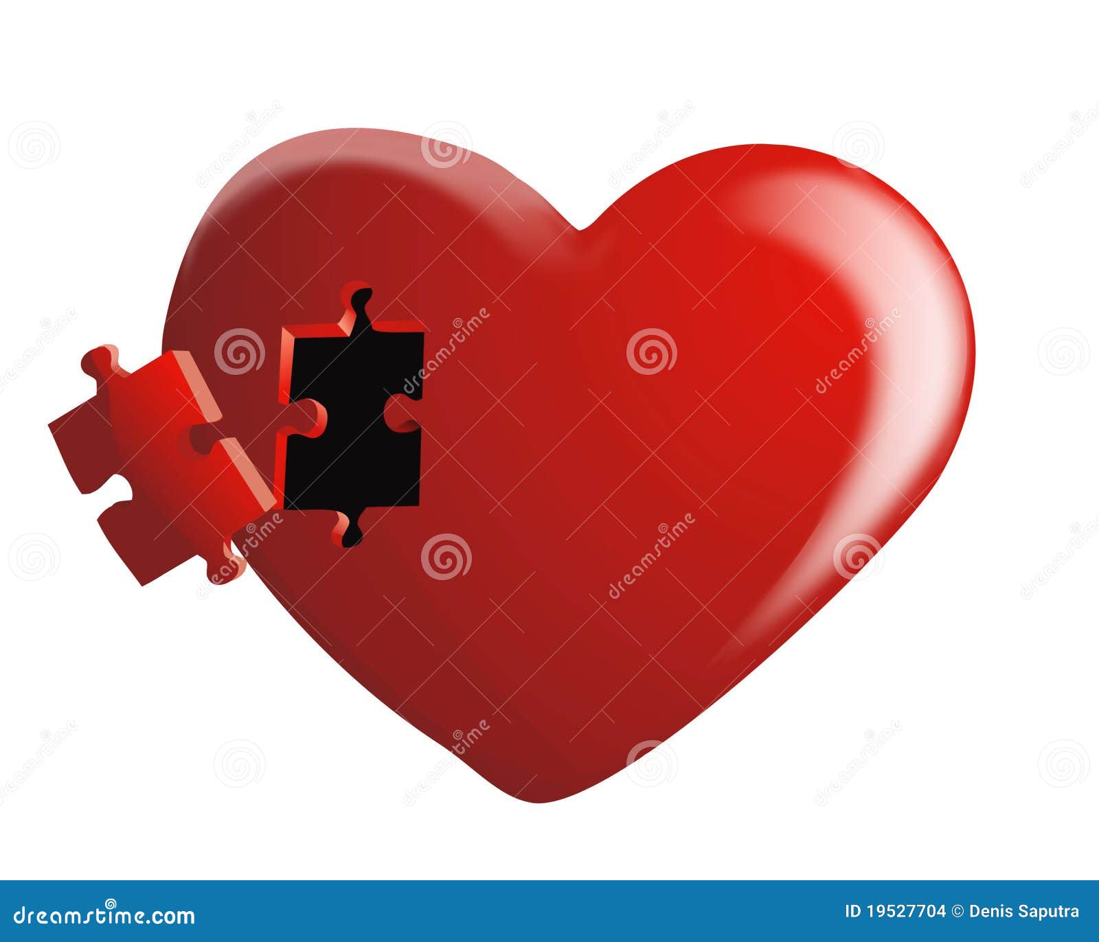 Missing Heart Piece Stock Images - Image: 19527704