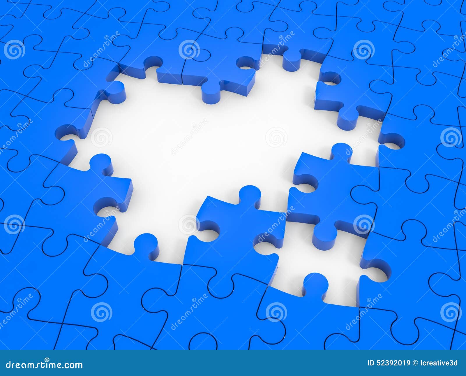 Missing puzzle pieces. stock illustration. Illustration of connection