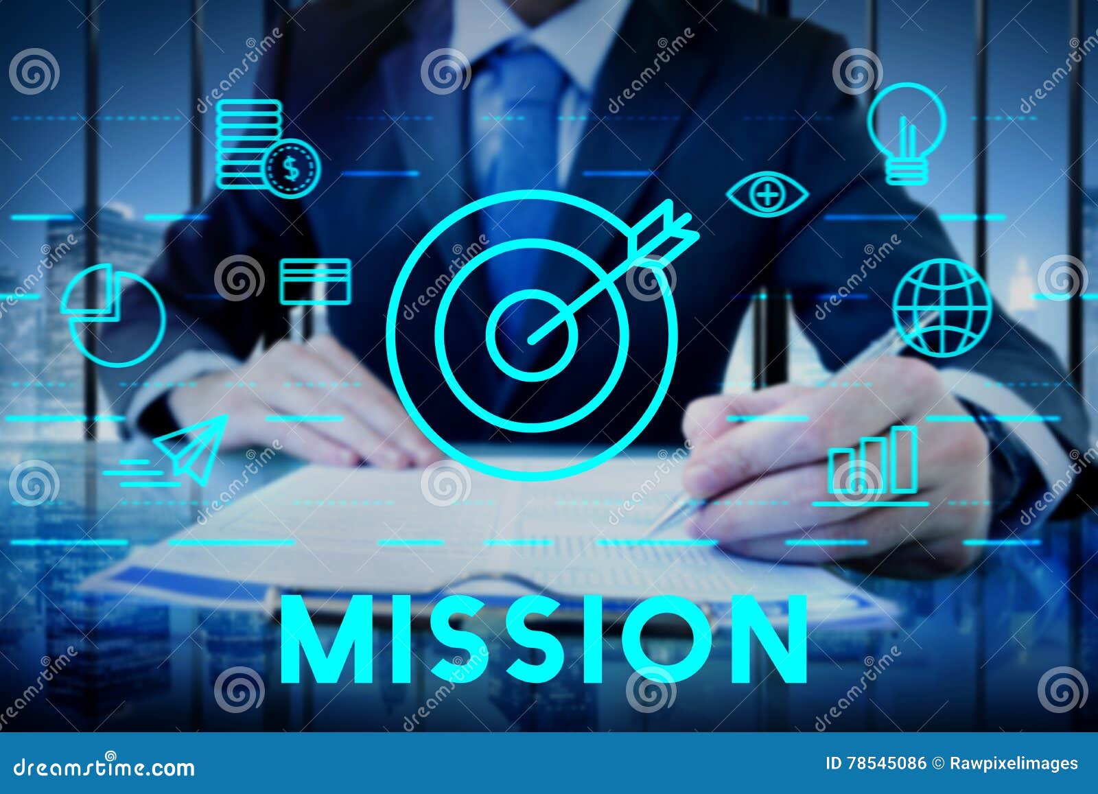 Mission Goals Aim Aspiration Concept Stock Photo Image of