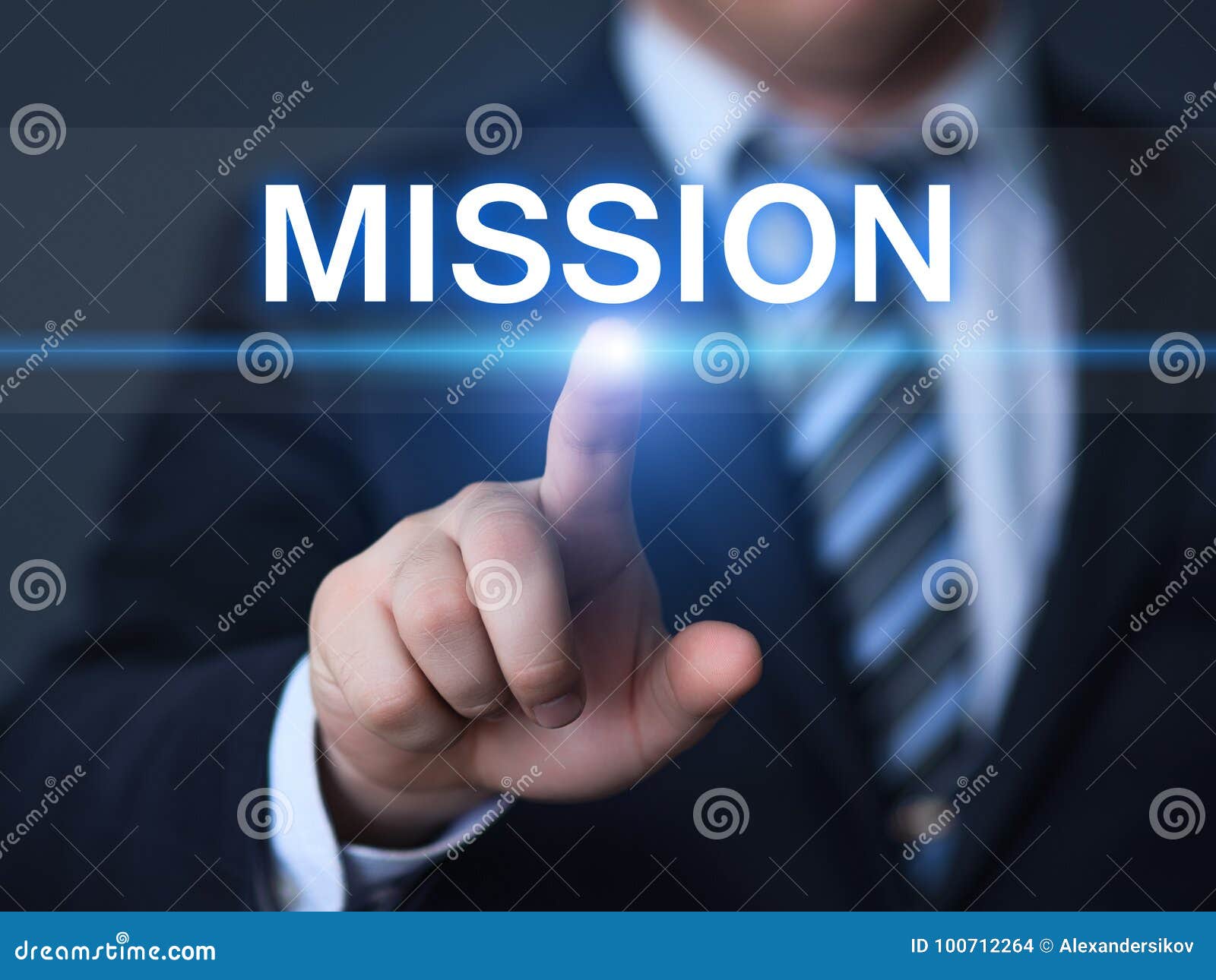 mission vision strategy company goals business internet technology concept