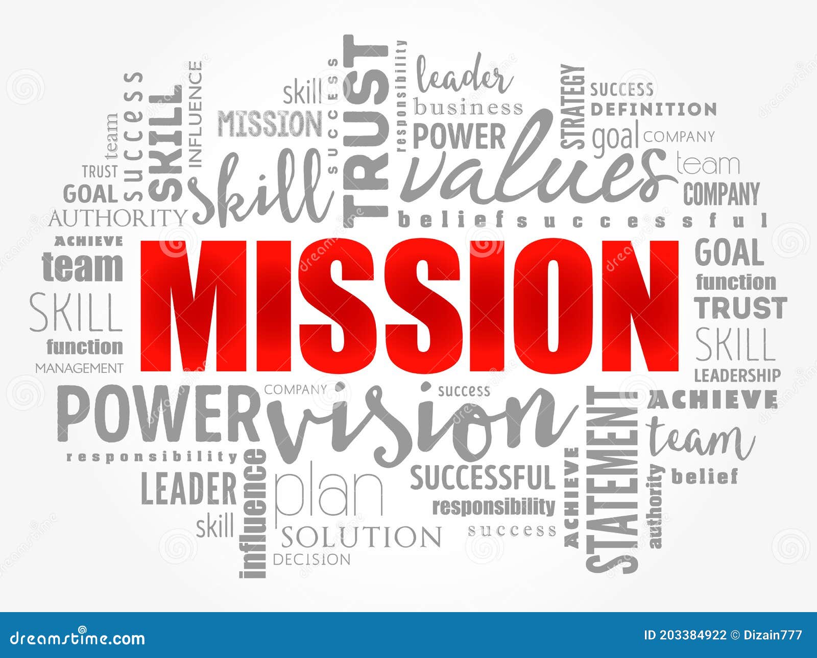 MISSION word cloud collage stock illustration. Illustration of ...