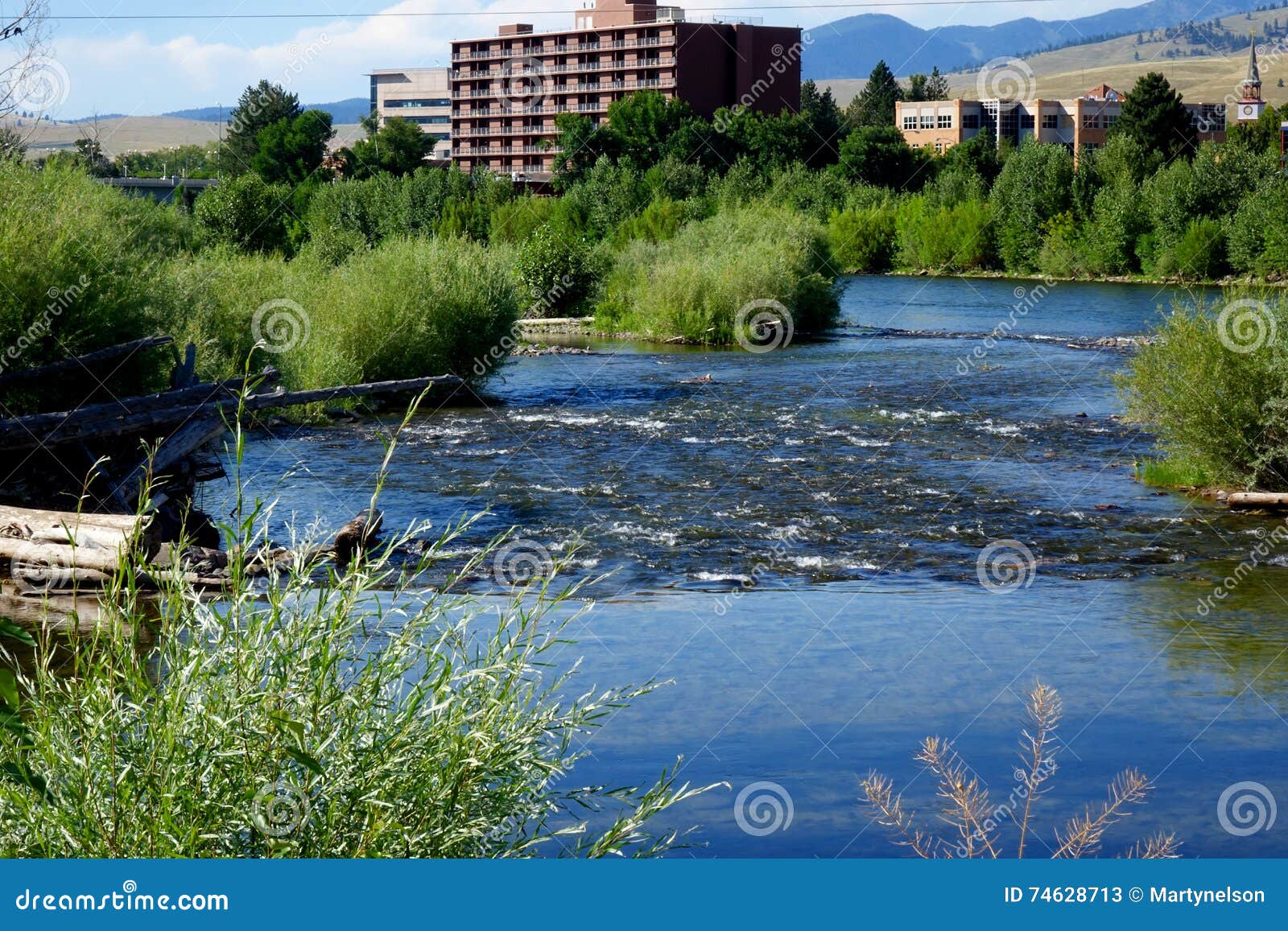 Missoula, Montana stock image. Image of stream, water 74628713