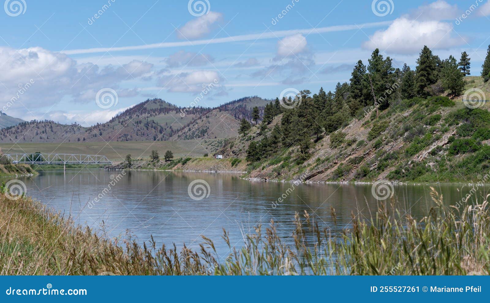 Wolf Creek is a Popular Place To Go Fishing. Stock Image Image of