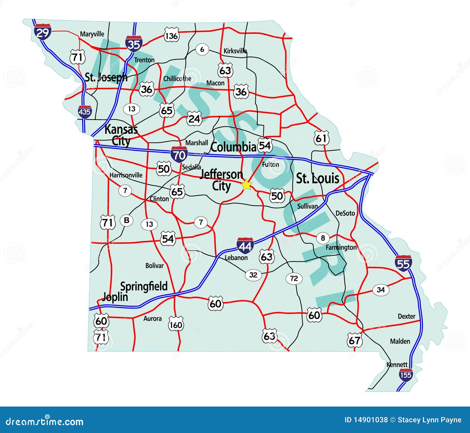 missouri state interstate map