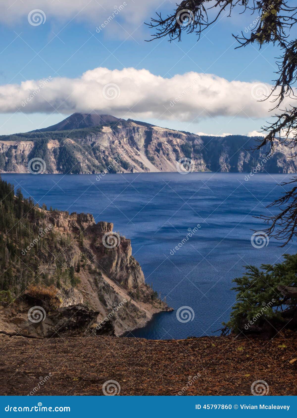 Mist and Clouds at Crater Lake Stock Photo Image of fjord, oregon