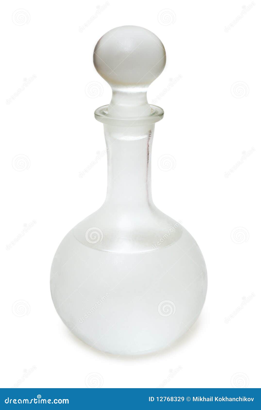 Misted Decanter with Russian Vodka Stock Image Image of container