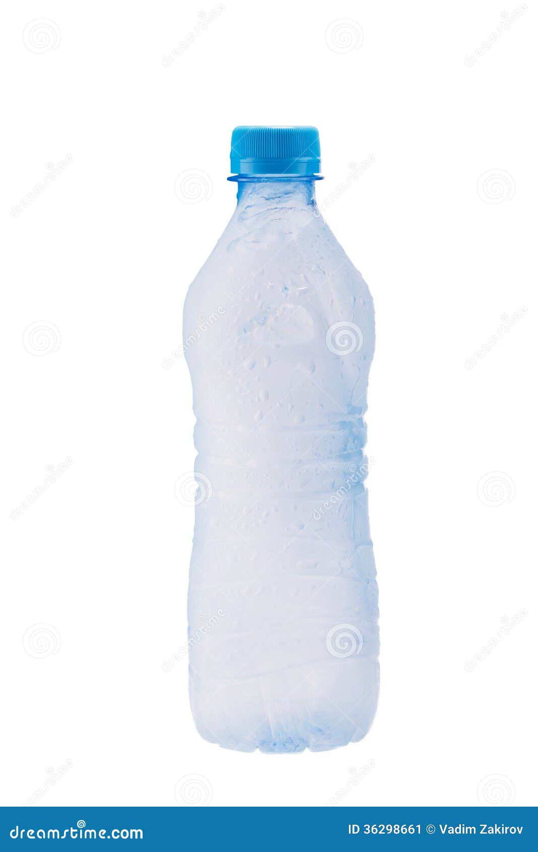 Misted Plastic Bottle with Frozen Water Stock Image Image of sparse