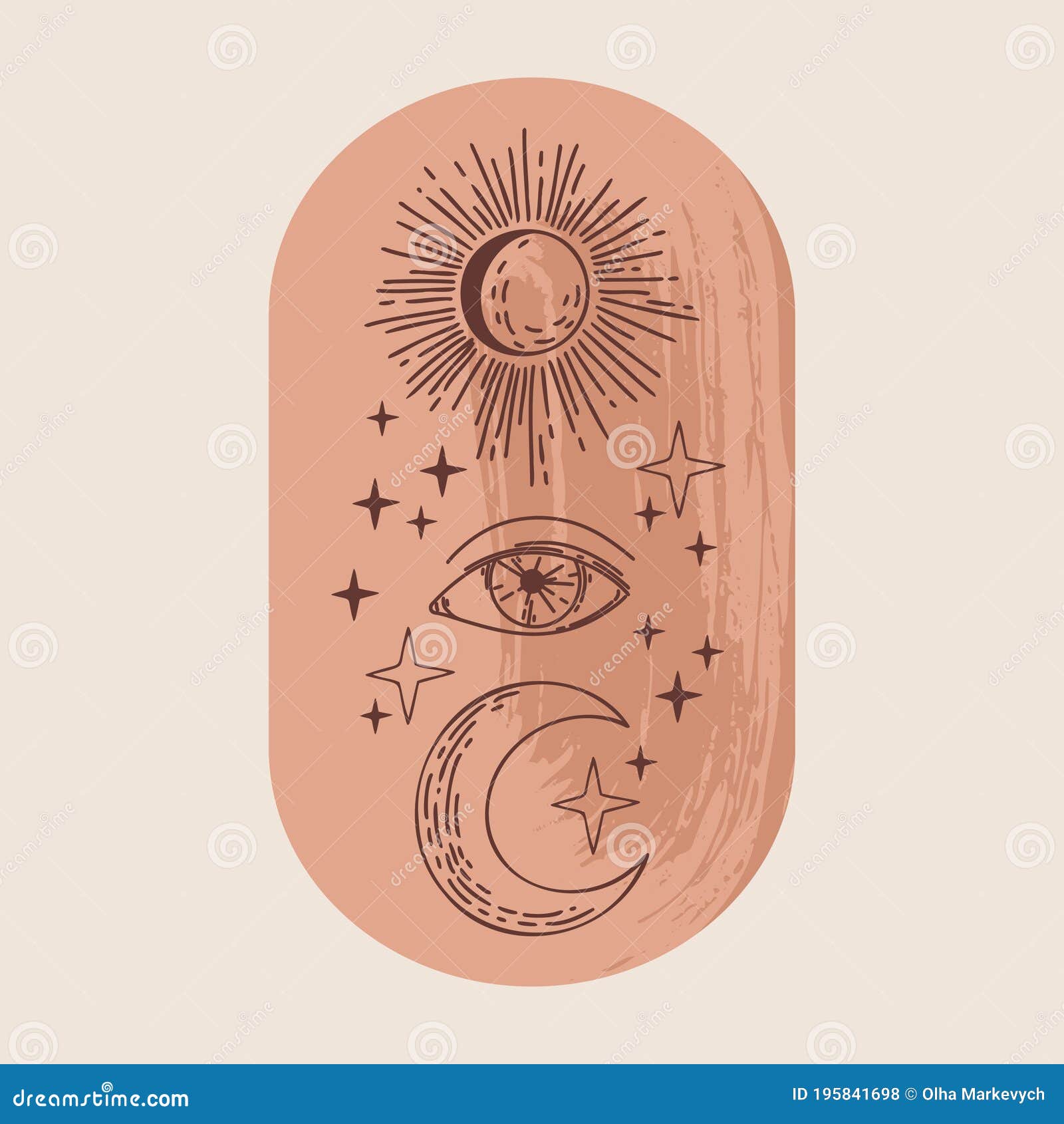 Download Boho Sun Moon Stock Illustrations 3 740 Boho Sun Moon Stock Illustrations Vectors Clipart Dreamstime