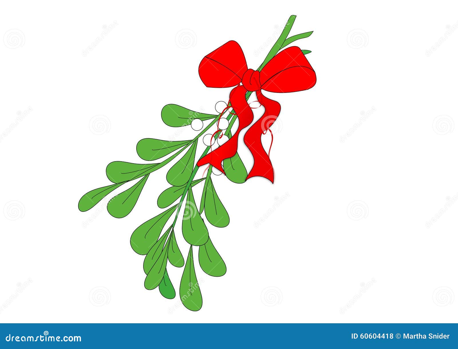 Christmas sprig of mistletoe. Stock Vector by ©Ann_art 55075083