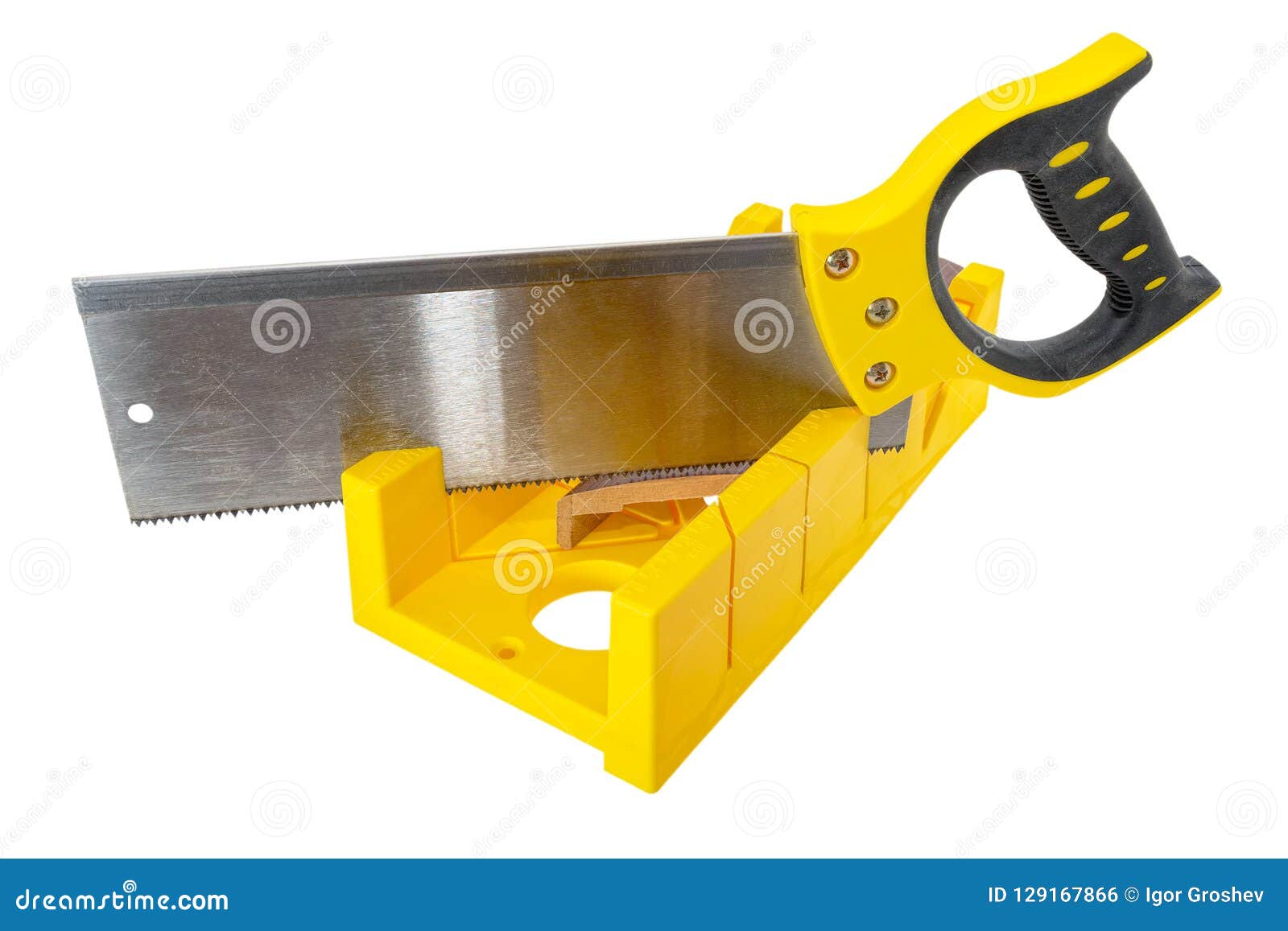 Miter Box with Saw. stock photo. Image of small, build 129167866