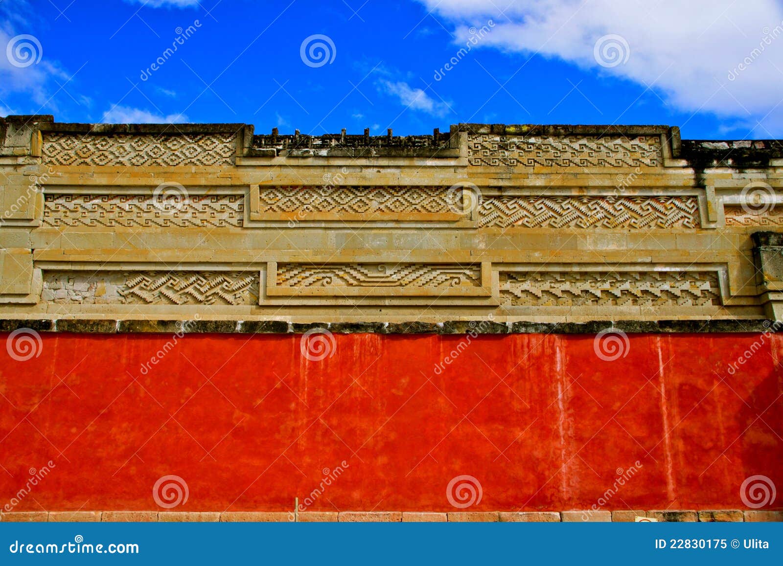 mitla, detail of the colums group (grecos)
