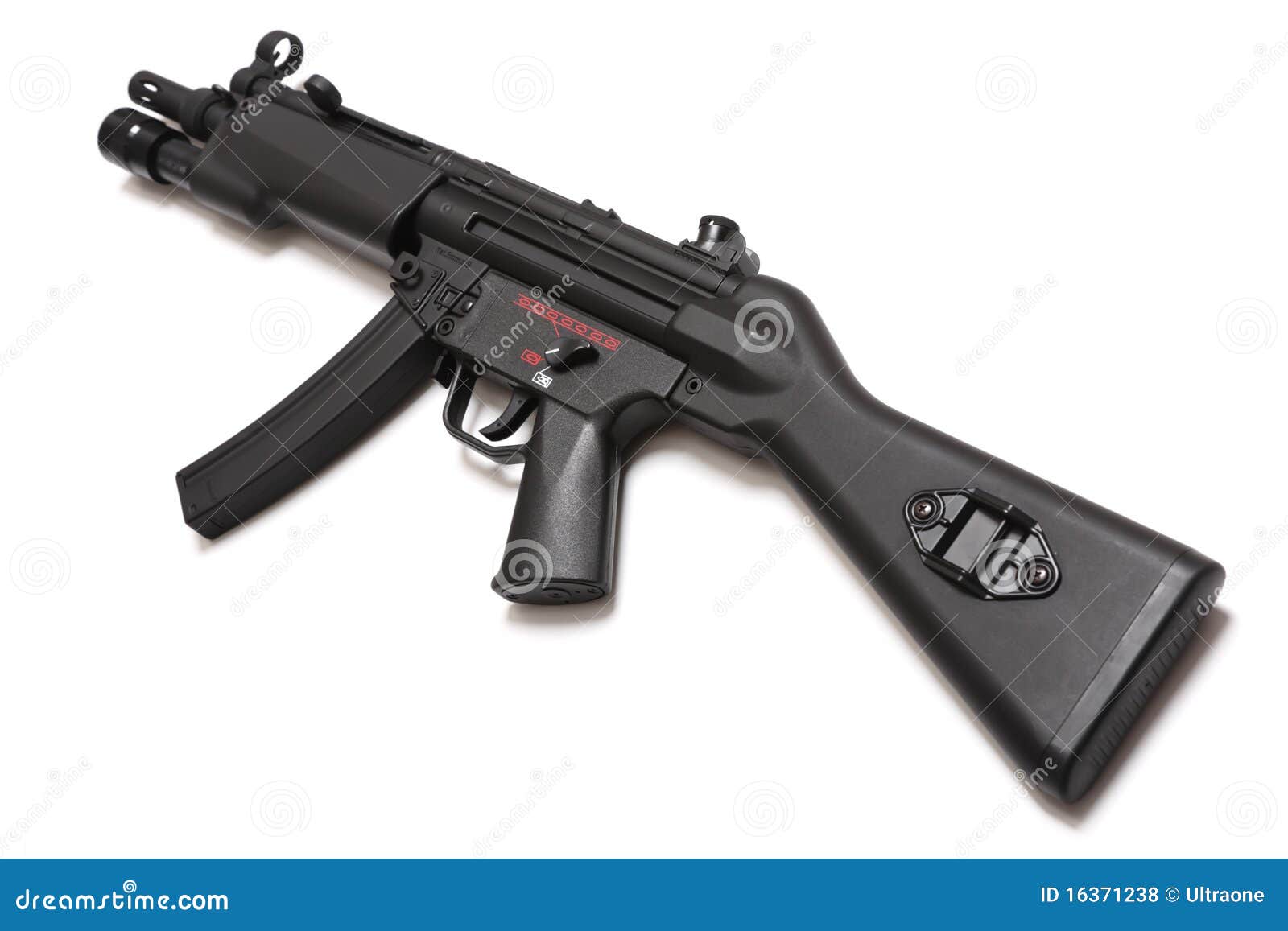 Mitraillette MP5 Légendaire. Série D'arme. Photo stock - Image du blanc,  coup: 16371238