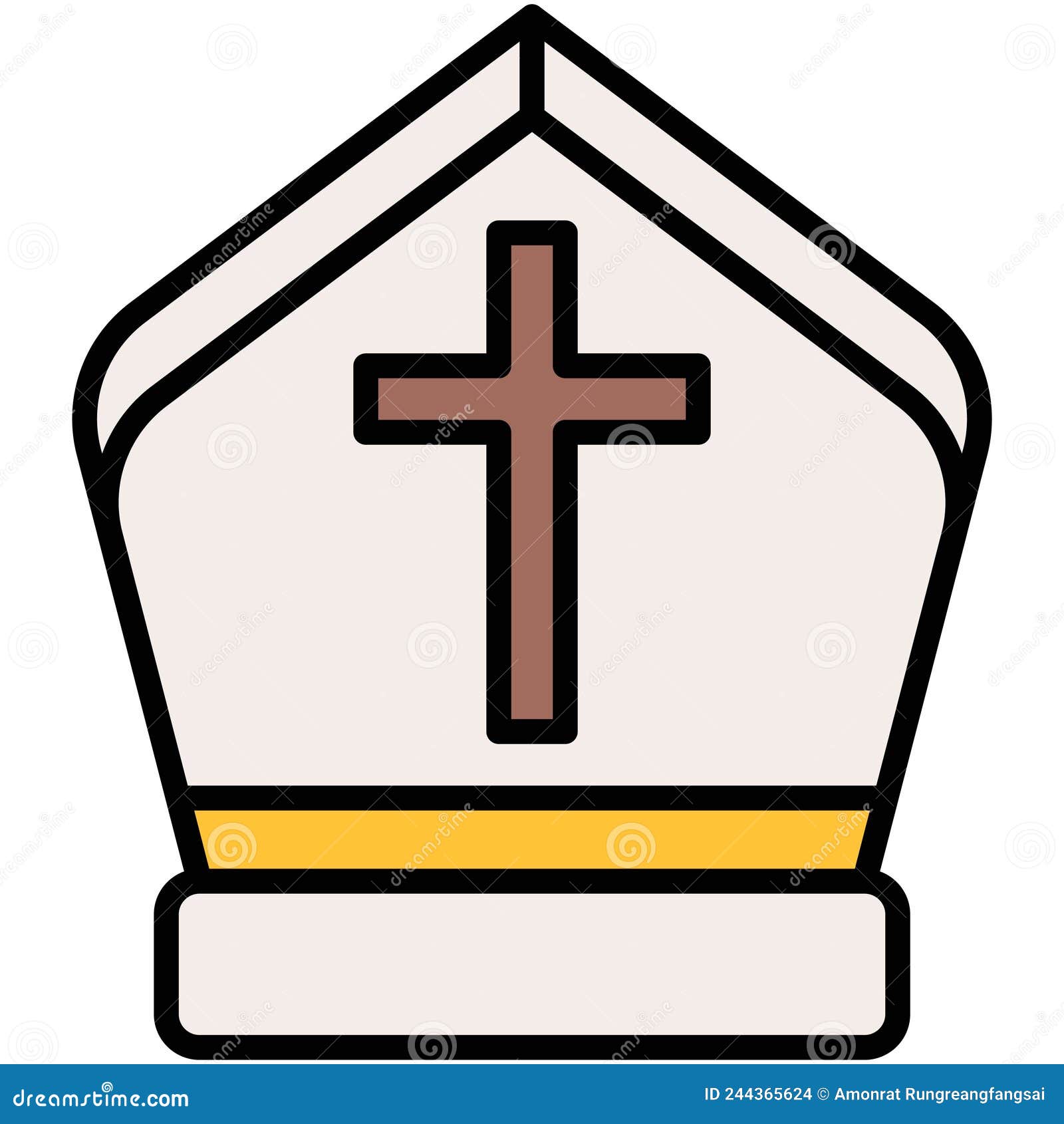 Mitre Icon, Holy Week Related Vector Illustration Stock Vector Illustration of religion